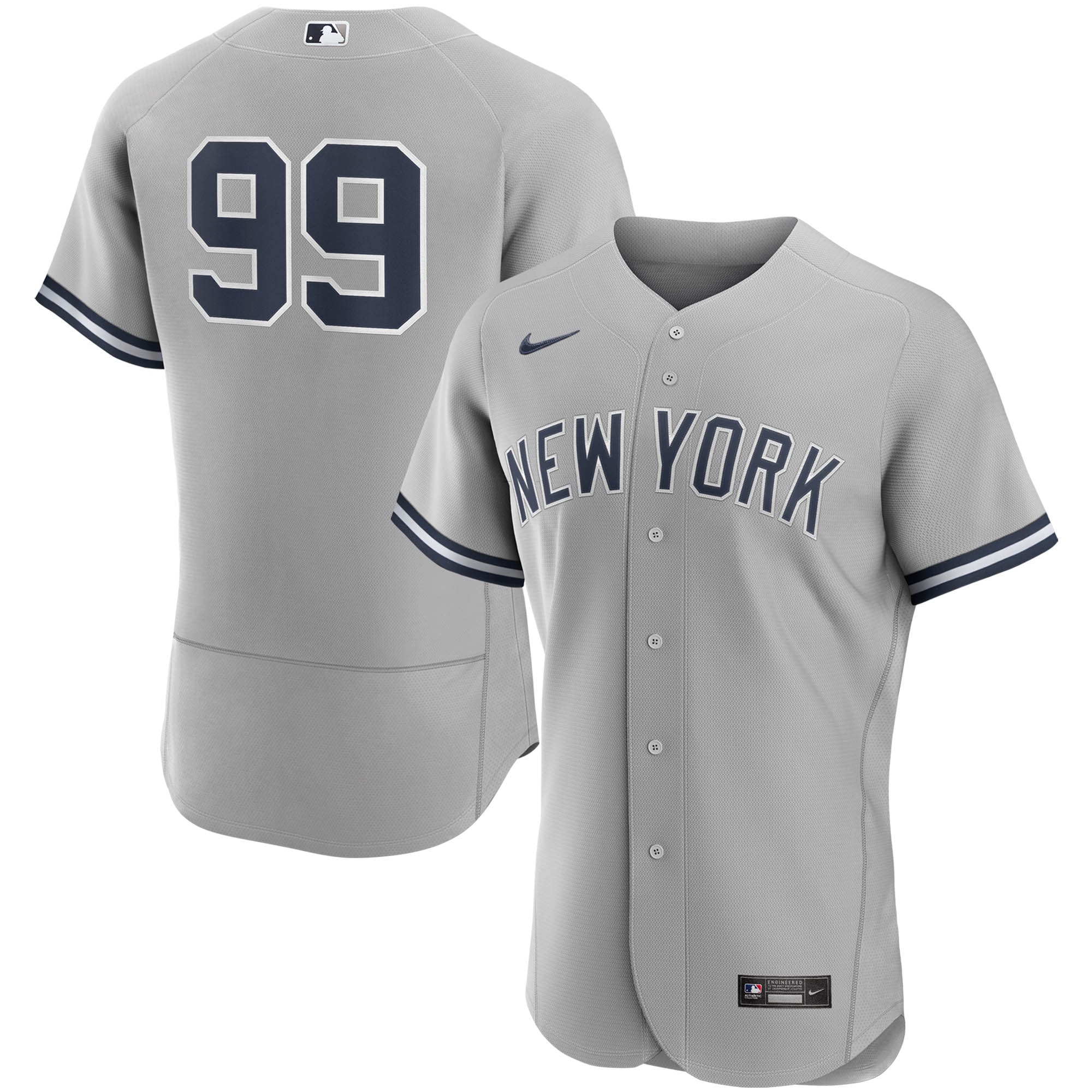 Aaron Judge New York Yankees Road Authentic Player Baseball Jersey - Gray
