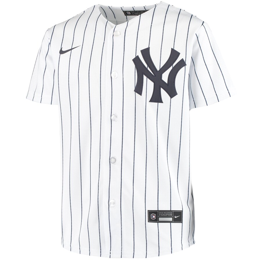 Alternative view of Aaron Judge New York Yankees Youth Home 2020 Replica Player Baseball Jersey - White