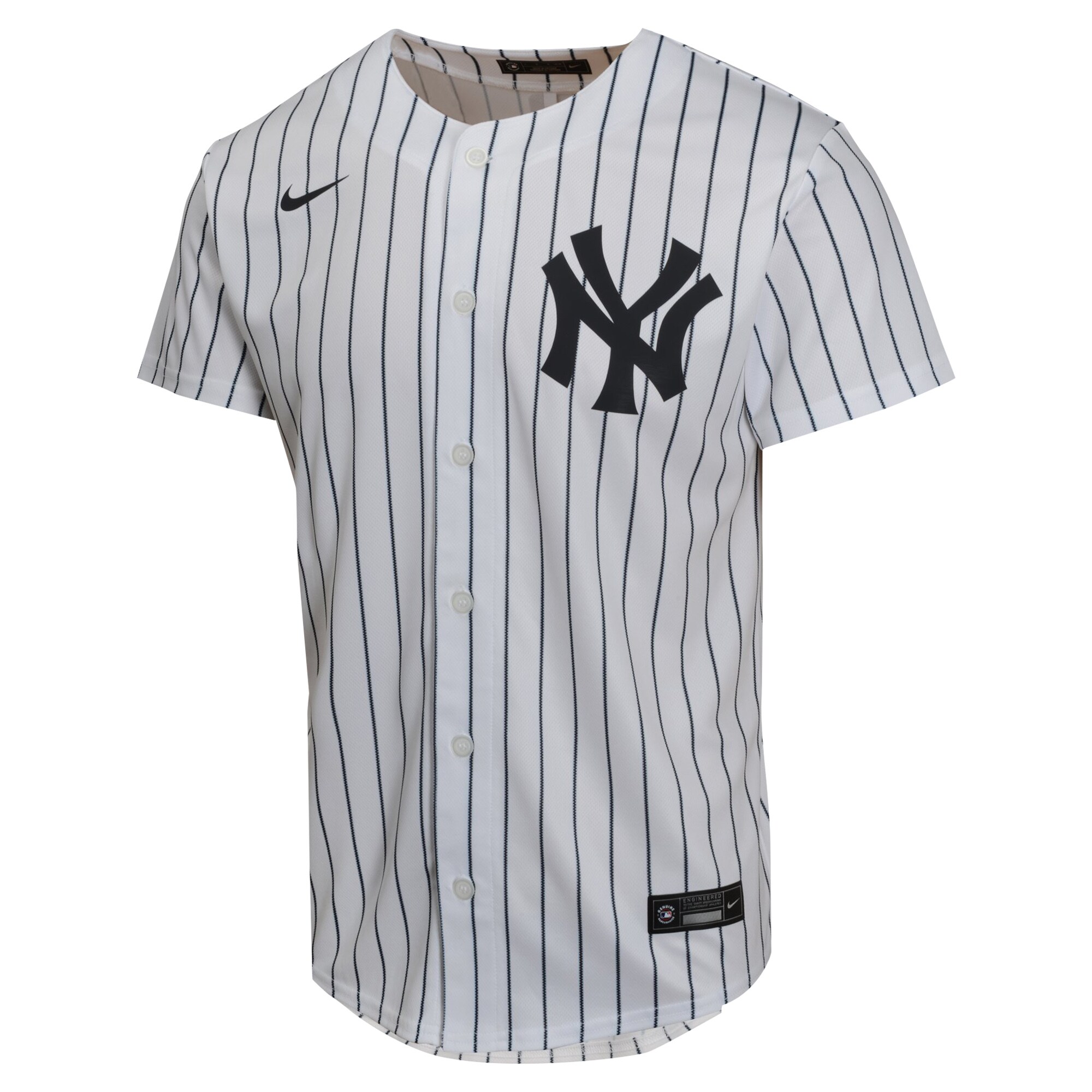 Alternative view of Aaron Judge New York Yankees Youth Home Game Player Baseball Jersey - White