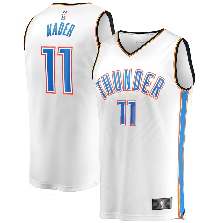 Abdel Nader Oklahoma City Thunder Fanatics Branded Fast Break Player Basketball Jersey - Association Edition - White