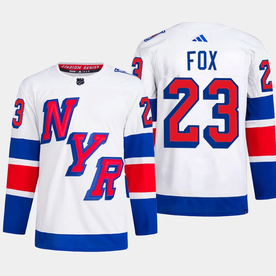 Adam Fox 23 New York Rangers 2024 Stadium Series Primegreen Men Hockey Jersey - White - JS349 