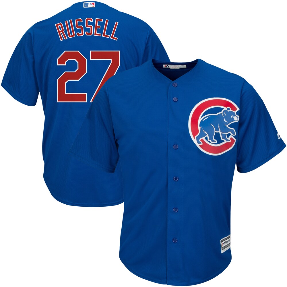 Addison Russell Chicago Cubs Majestic Cool Base Player Baseball Jersey - Royal