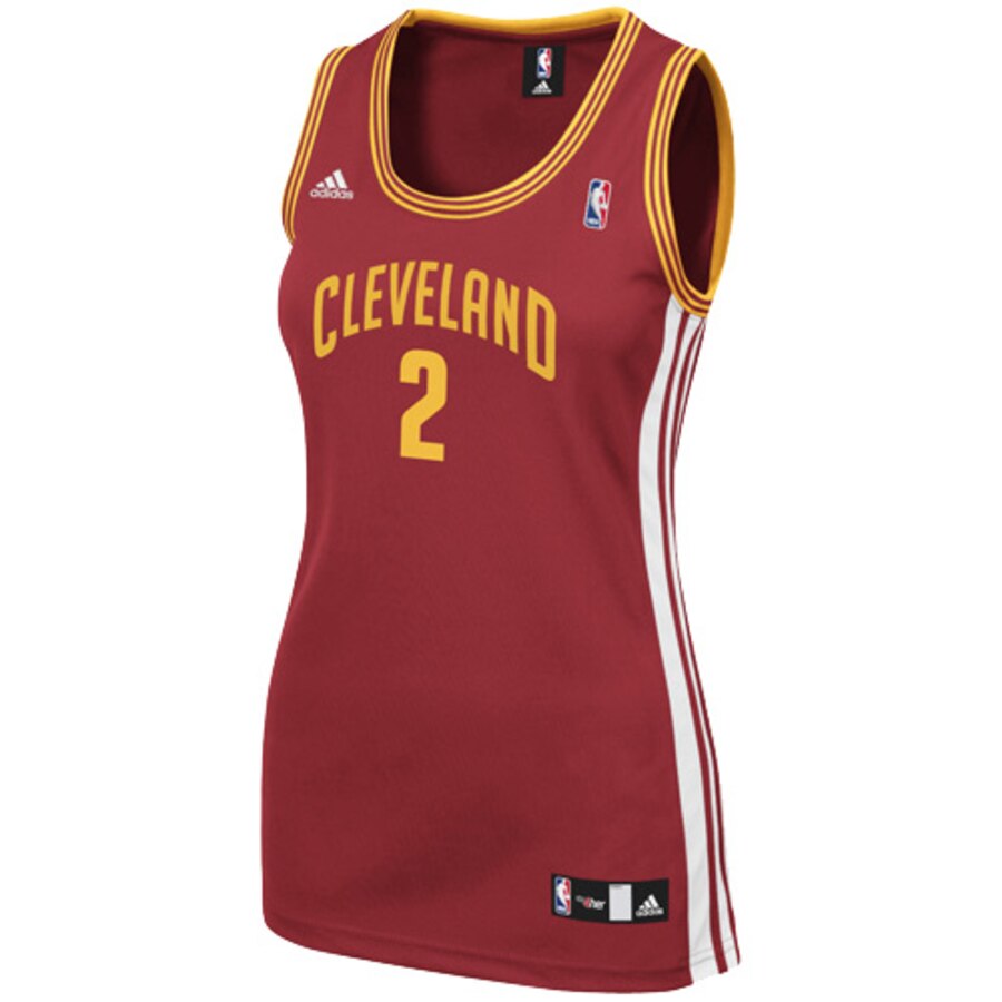Alternative view of Adidas Kyrie Irving Cleveland Cavaliers Women's Replica Basketball Jersey - Wine