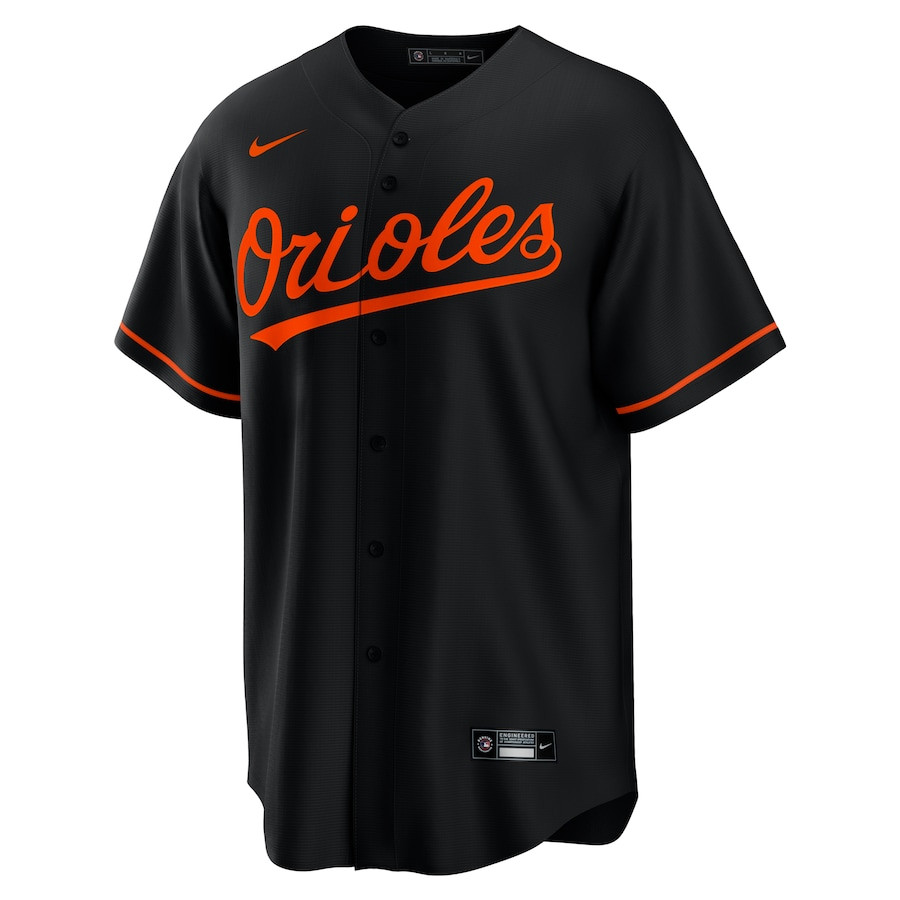 Alternative view of Adley Rutschman 35 Baltimore Orioles Alternate Men Jersey - Black