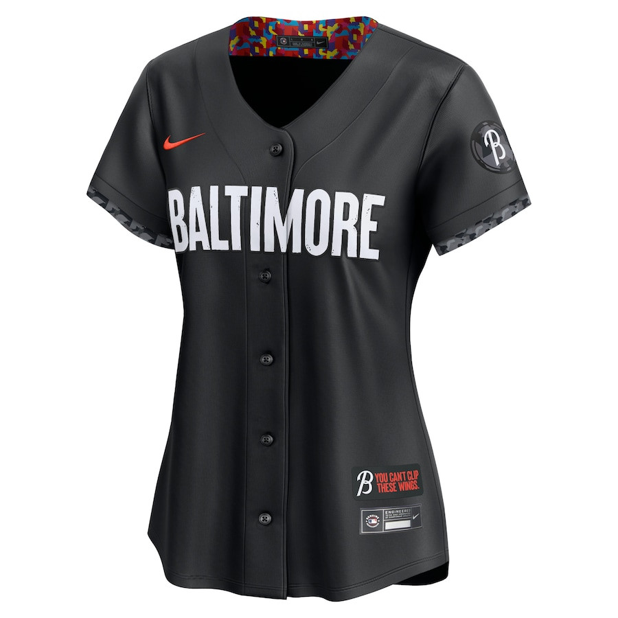 Alternative view of Adley Rutschman 35 Baltimore Orioles City Connect Limited Women Baseball Jersey - Black