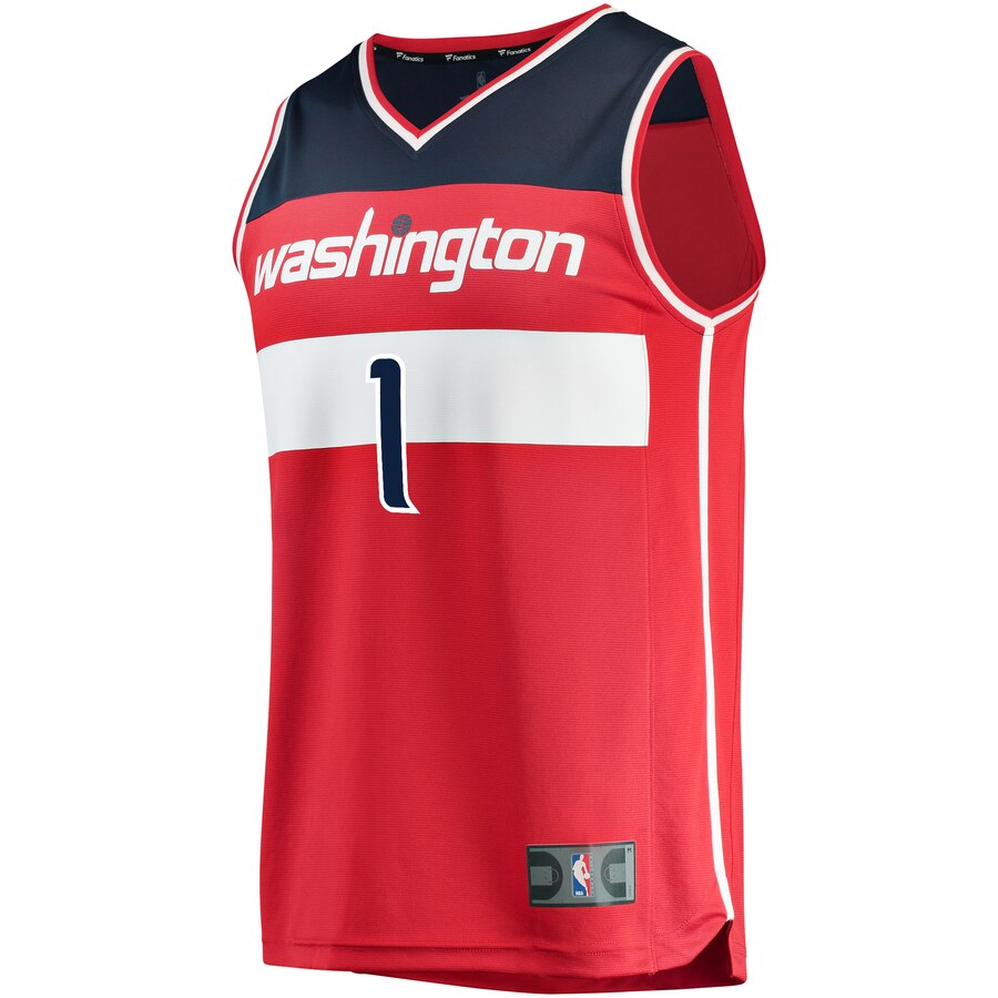 Alternative view of Admiral Schofield Washington Wizards Fanatics Branded Youth Fast Break Replica Jersey - Icon Edition - Red