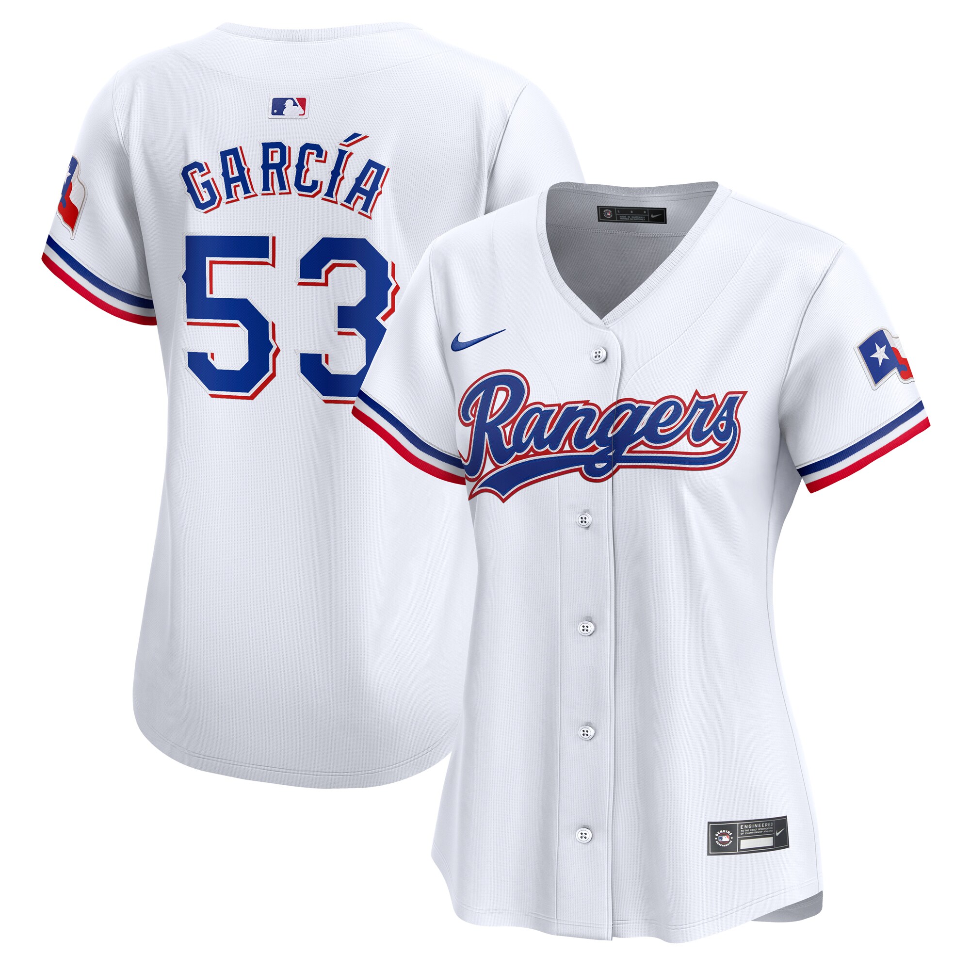 Adolis GarcÃƒÆ’Ã‚Â­a Texas Rangers Women's Home Limited Player Baseball Jersey - White