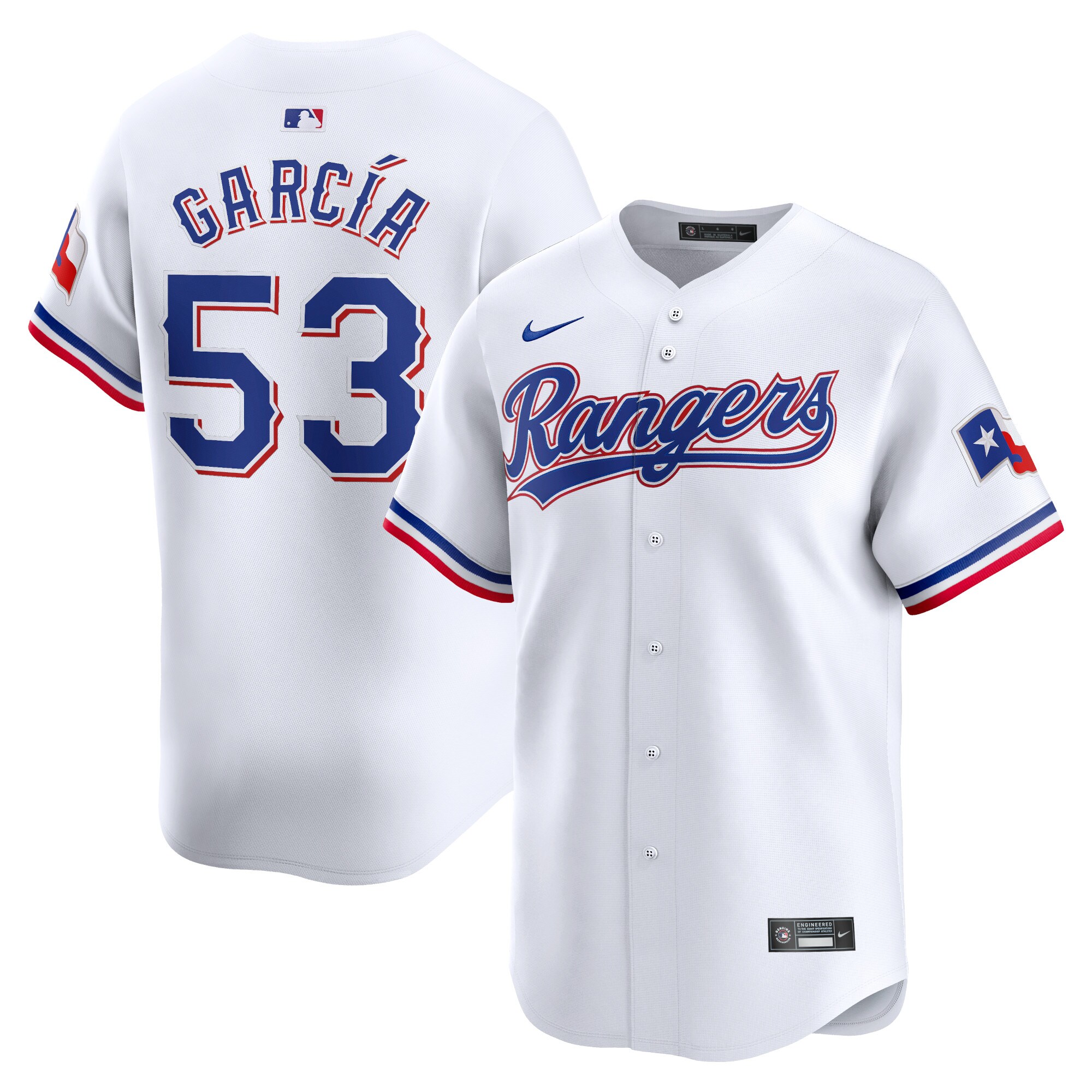 Adolis GarcÃƒÆ’Ã‚Â­a Texas Rangers Youth Home Limited Player Baseball Jersey - White