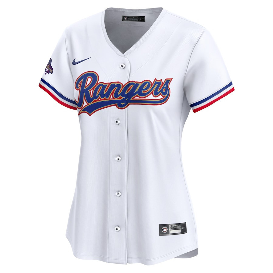 Alternative view of Adolis Garcia 53 Texas Rangers 2024 Gold Collection Limited Jersey - Women White - JS719 