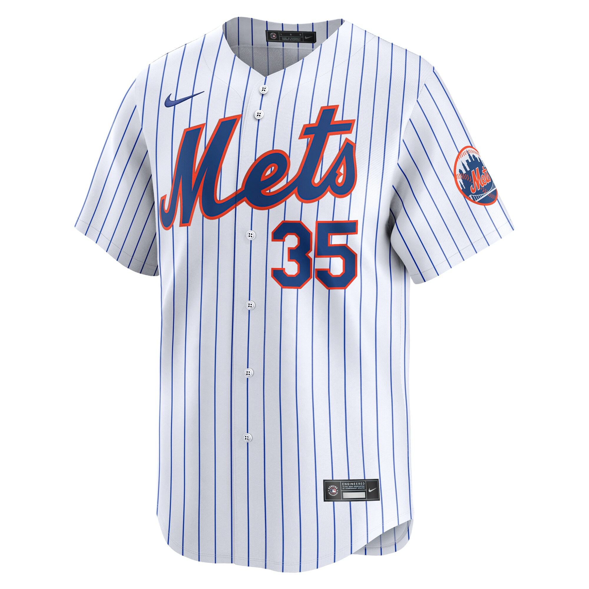 Alternative view of Adrian Houser New York Mets Home Limited Player Baseball JerseyÃƒâ€šÃ‚Â ÃƒÂ¢Ã¢â€šÂ¬Ã¢â‚¬Å“ White