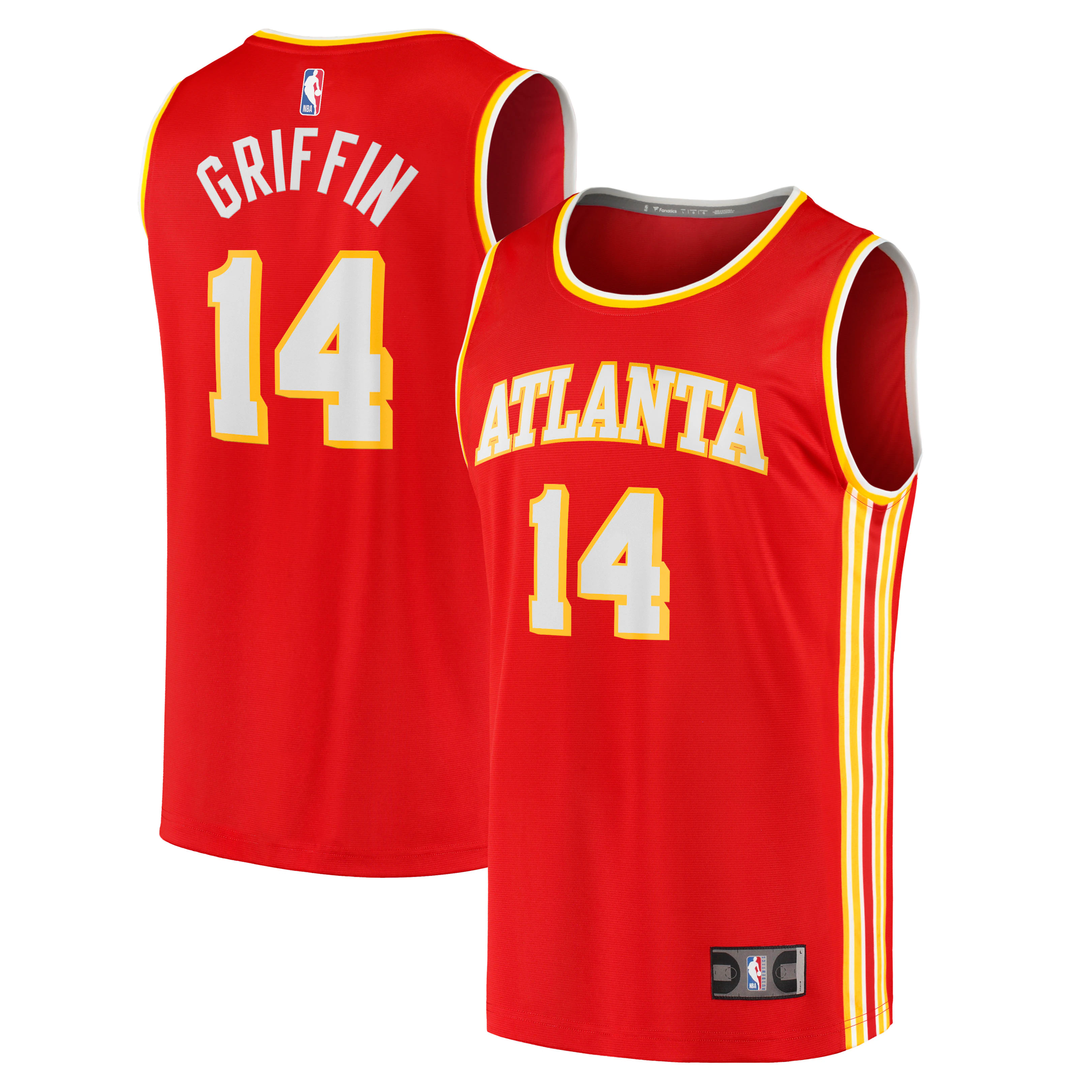 Aj Griffin Atlanta Hawks Fanatics Branded 2022 Nba Draft First Round Pick Fast Break Replica Player Basketball Jersey - Icon Edition - Red
