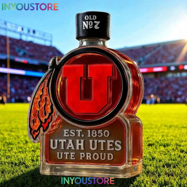 Utah Utes Whiskey Bottle