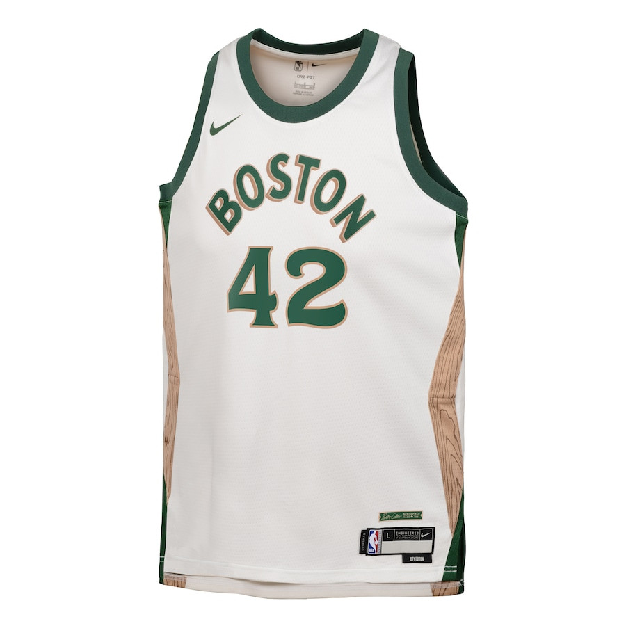 Alternative view of Al Horford 42 Boston Celtics 2023/24 City Edition Swingman YOUTH Jersey - White - JS759