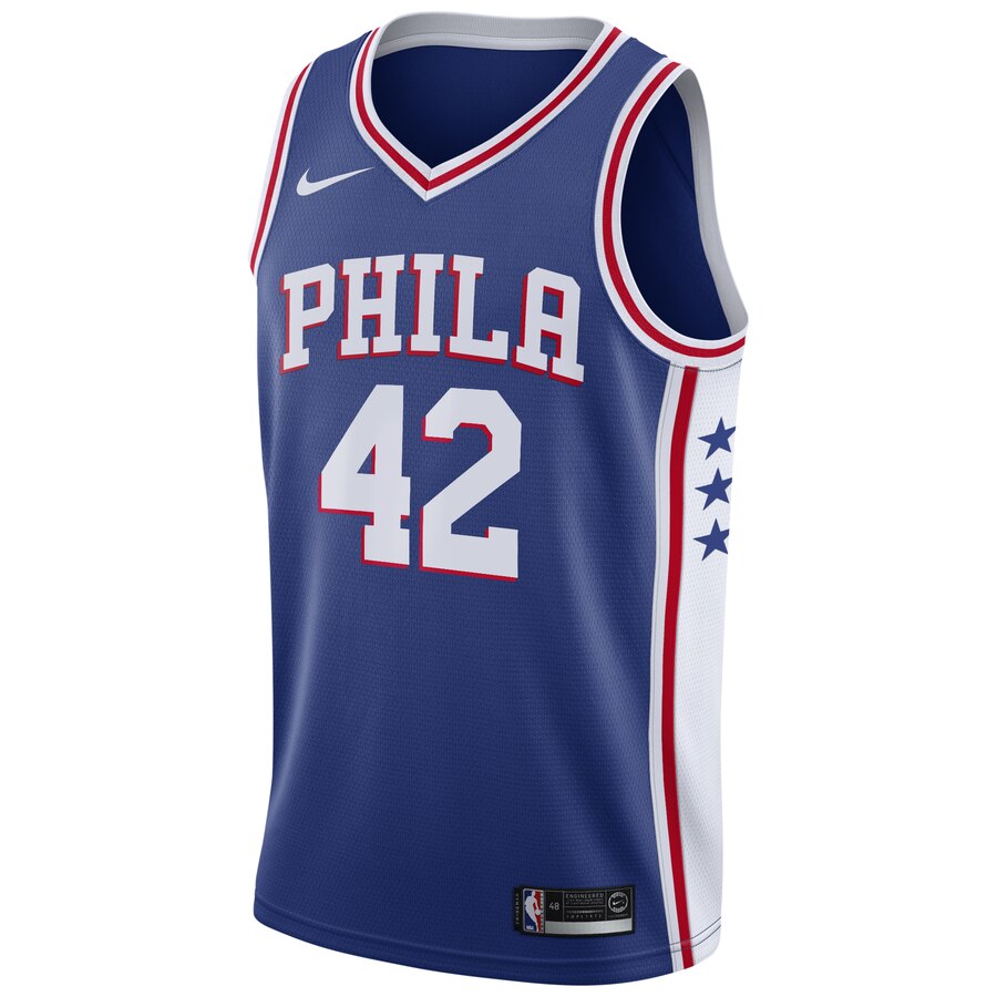 Alternative view of Al Horford Philadelphia 76ers 2019/20 Swingman Basketball Jersey Royal - Icon Edition