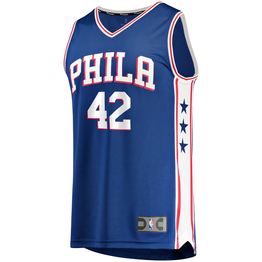Alternative view of Al Horford Philadelphia 76ers Fanatics Branded Youth 2019/20 Fast Break Replica Basketball Jersey Royal - Icon Edition