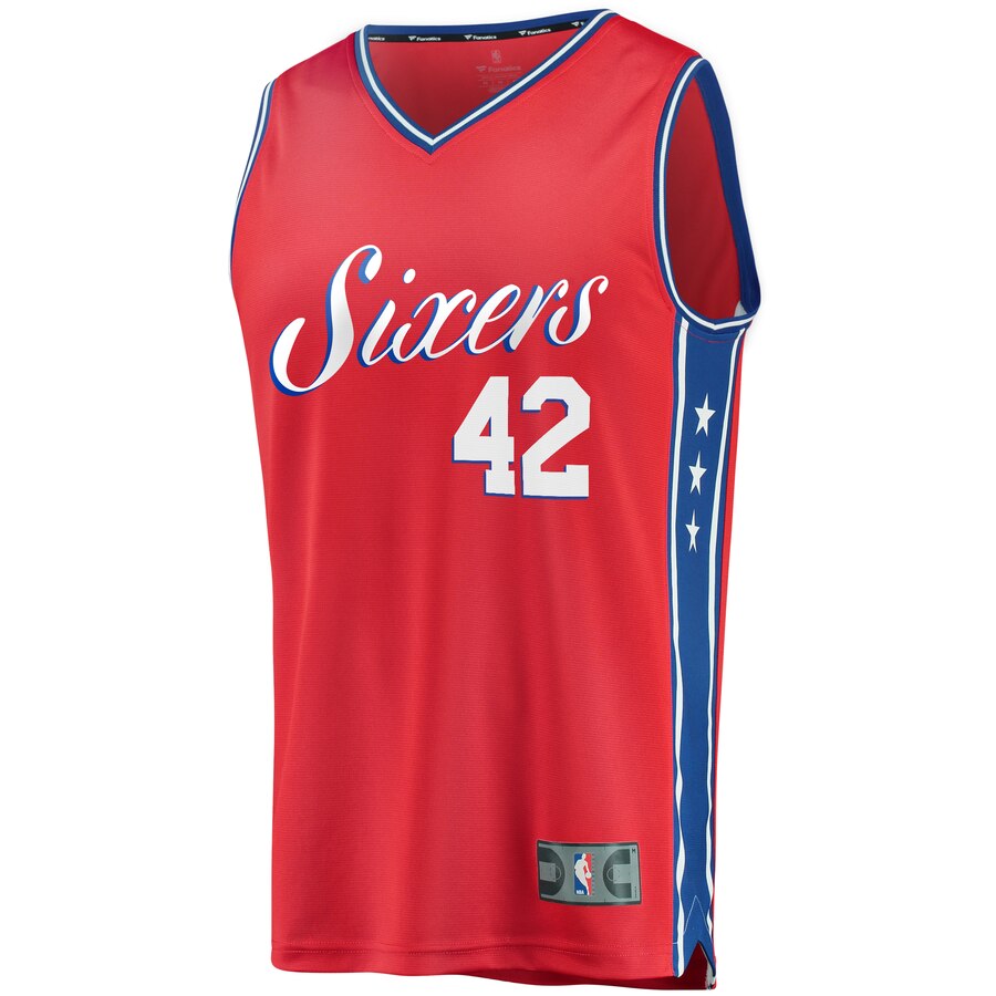 Alternative view of Al Horford Philadelphia 76ers Fanatics Branded Youth Fast Break Player Basketball Jersey - Statement Edition - Red