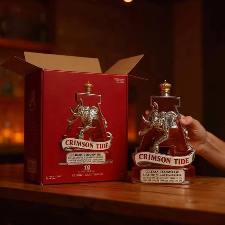 Alabama Crimson Tide 18 National Champions Whiskey Bottle - Image 2