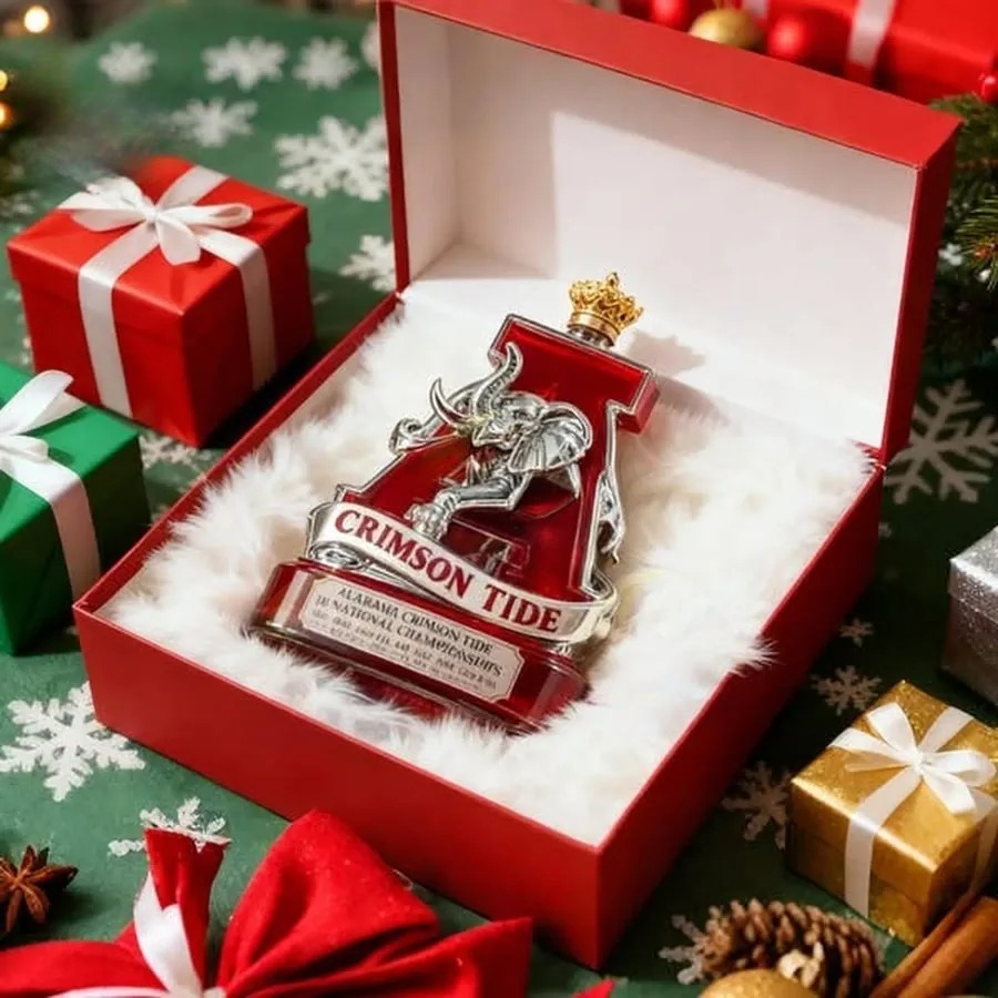 Alabama Crimson Tide 18 National Champions Whiskey Bottle - Image 3