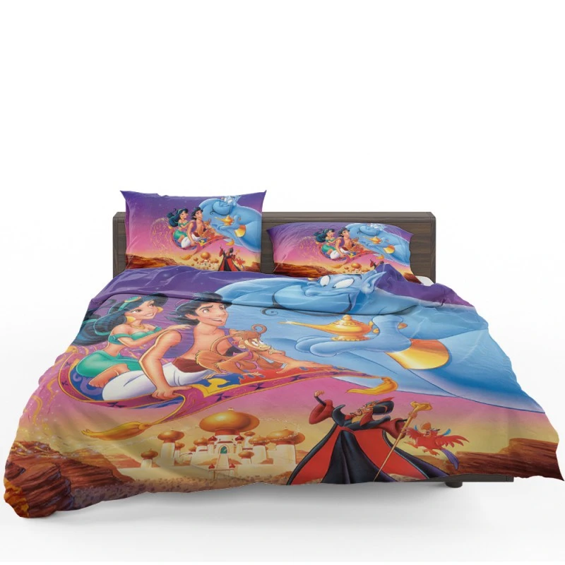 Aladdin Movie Disney Genie Princess Jasmine Bedding Set - Custom Bedding Set