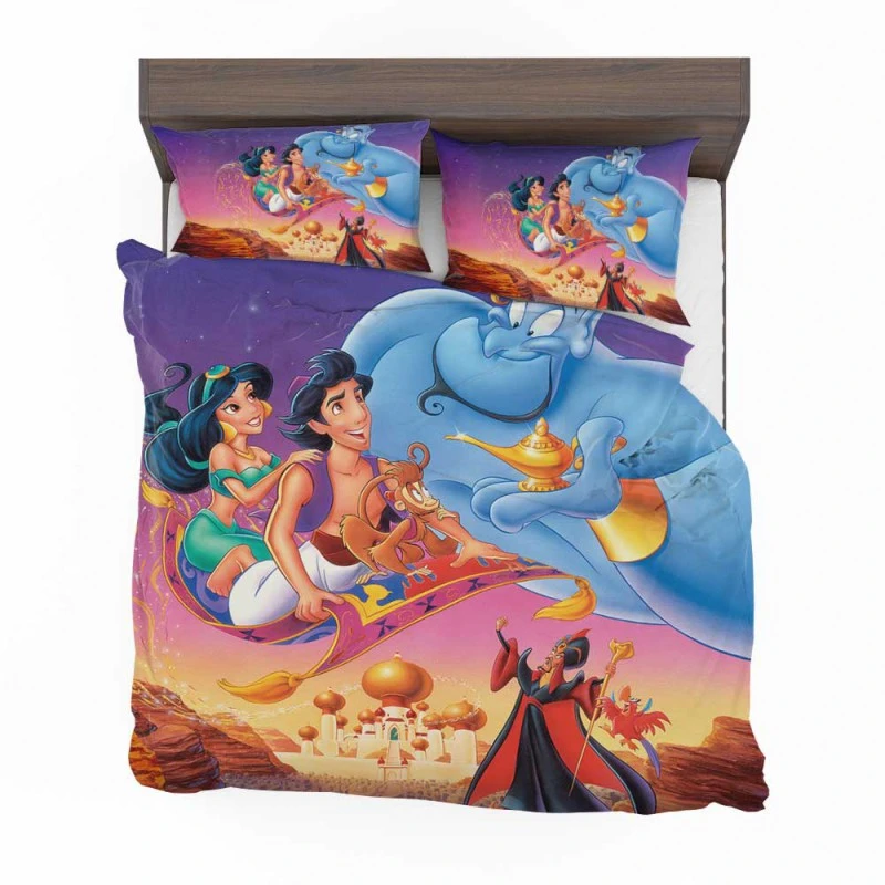 Alternative view of Aladdin Movie Disney Genie Princess Jasmine Bedding Set - Custom Bedding Set