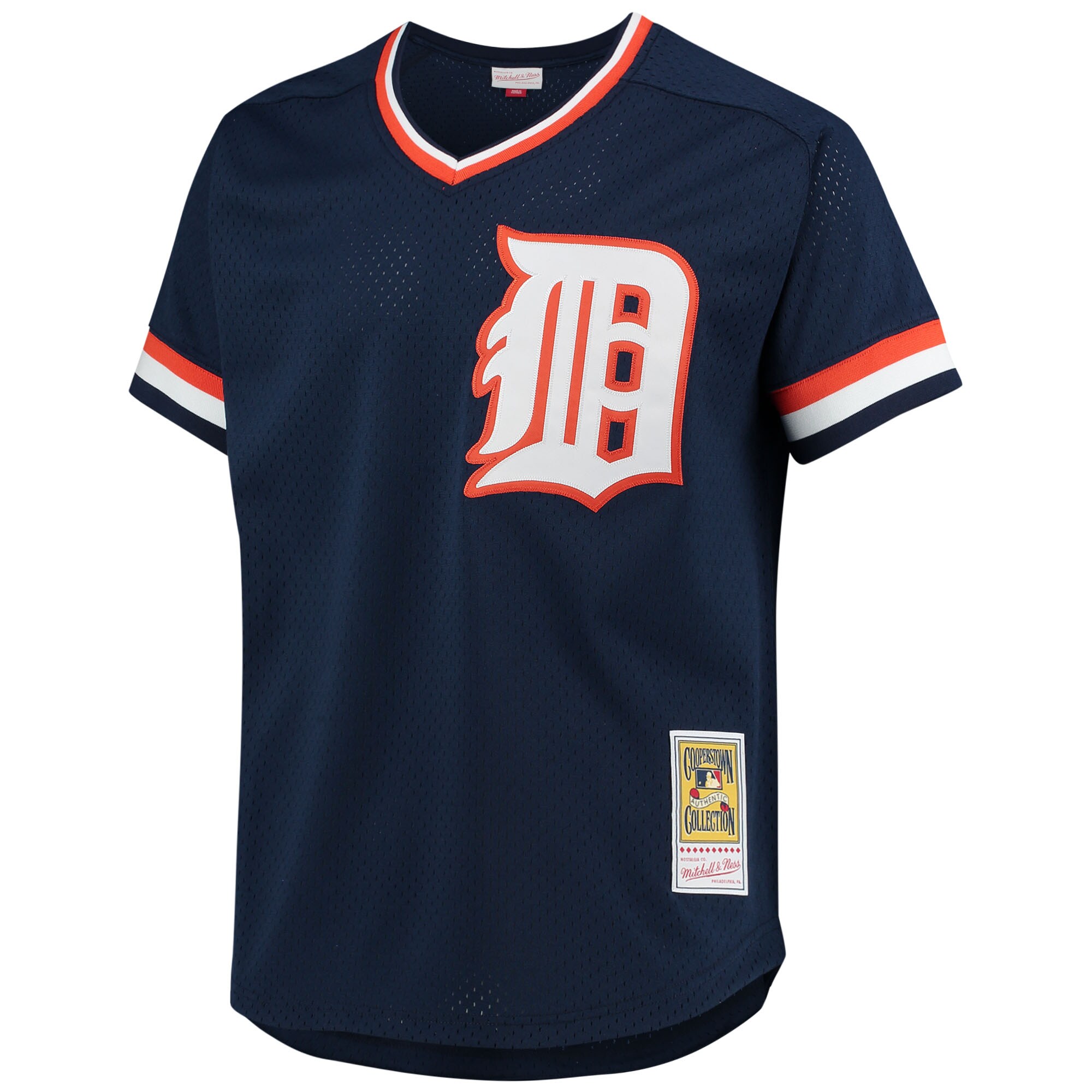 Alternative view of Alan Trammell Detroit Tigers Mitchell & Ness 1984 Authentic Cooperstown Collection Mesh Batting Practice Jersey - Navy