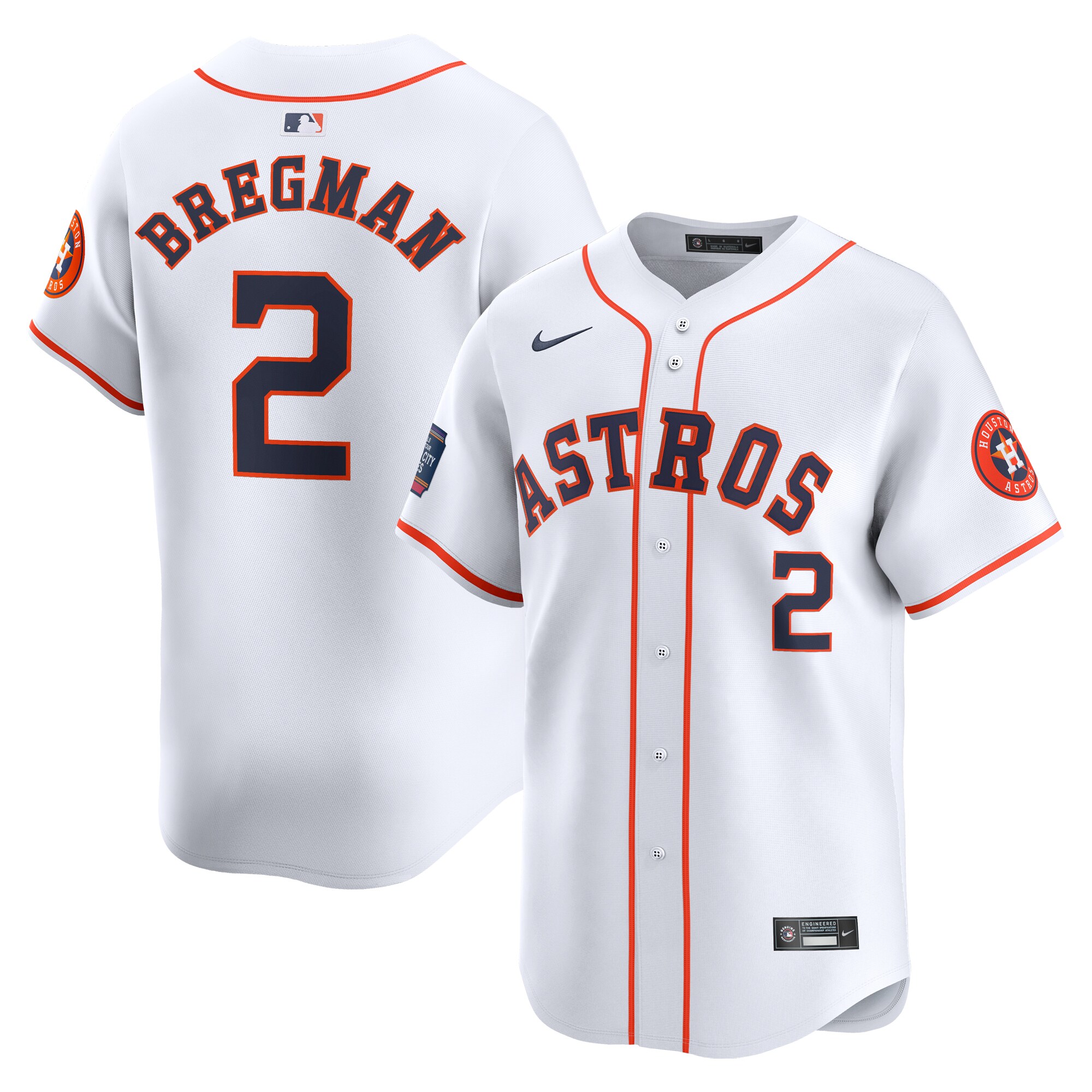 Alex Bregman Houston Astros 2024 Mlb World Tour Mexico City Series Home Limited Player Baseball Jersey - White