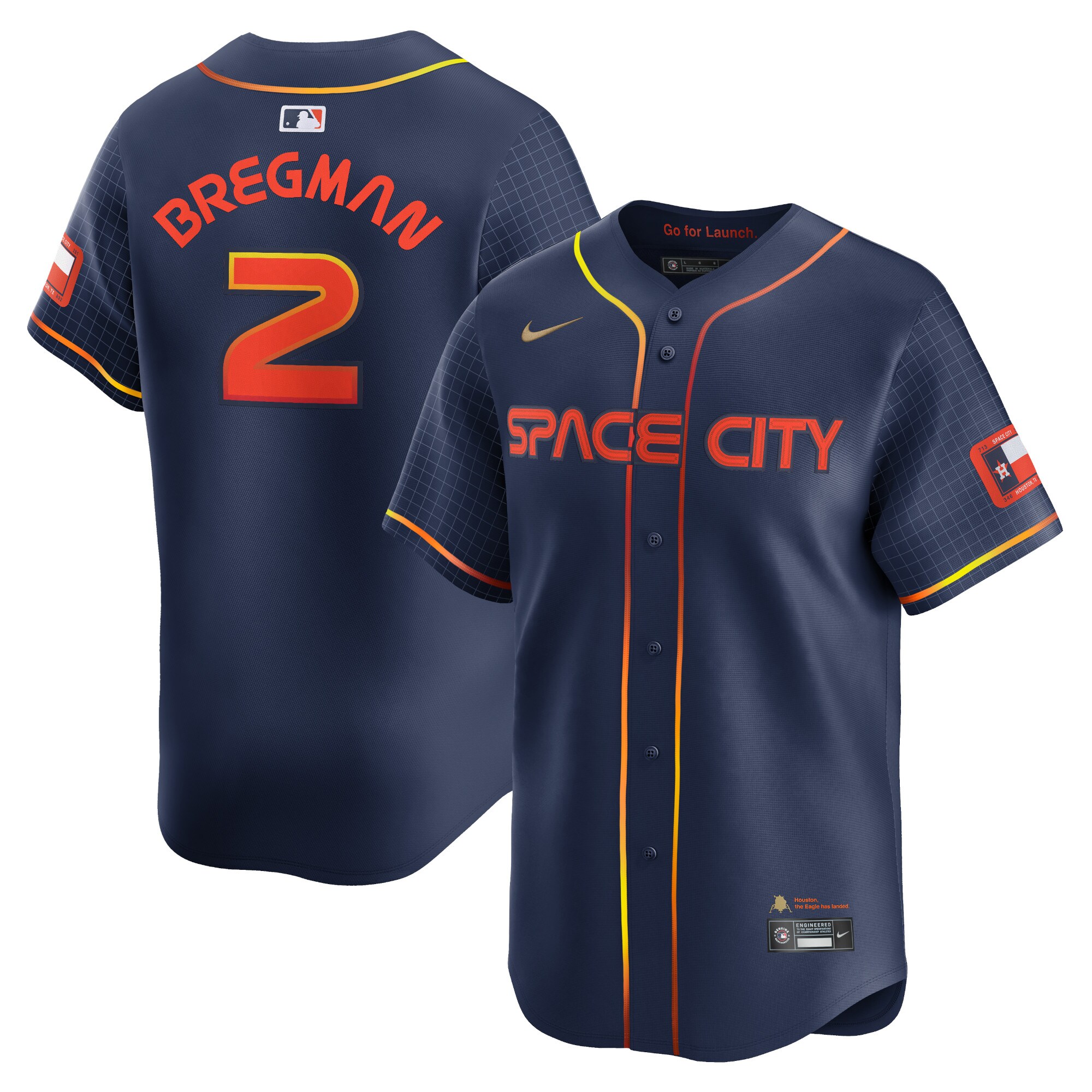 Alex Bregman Houston Astros City Connect Limited Player Baseball Jersey - Navy