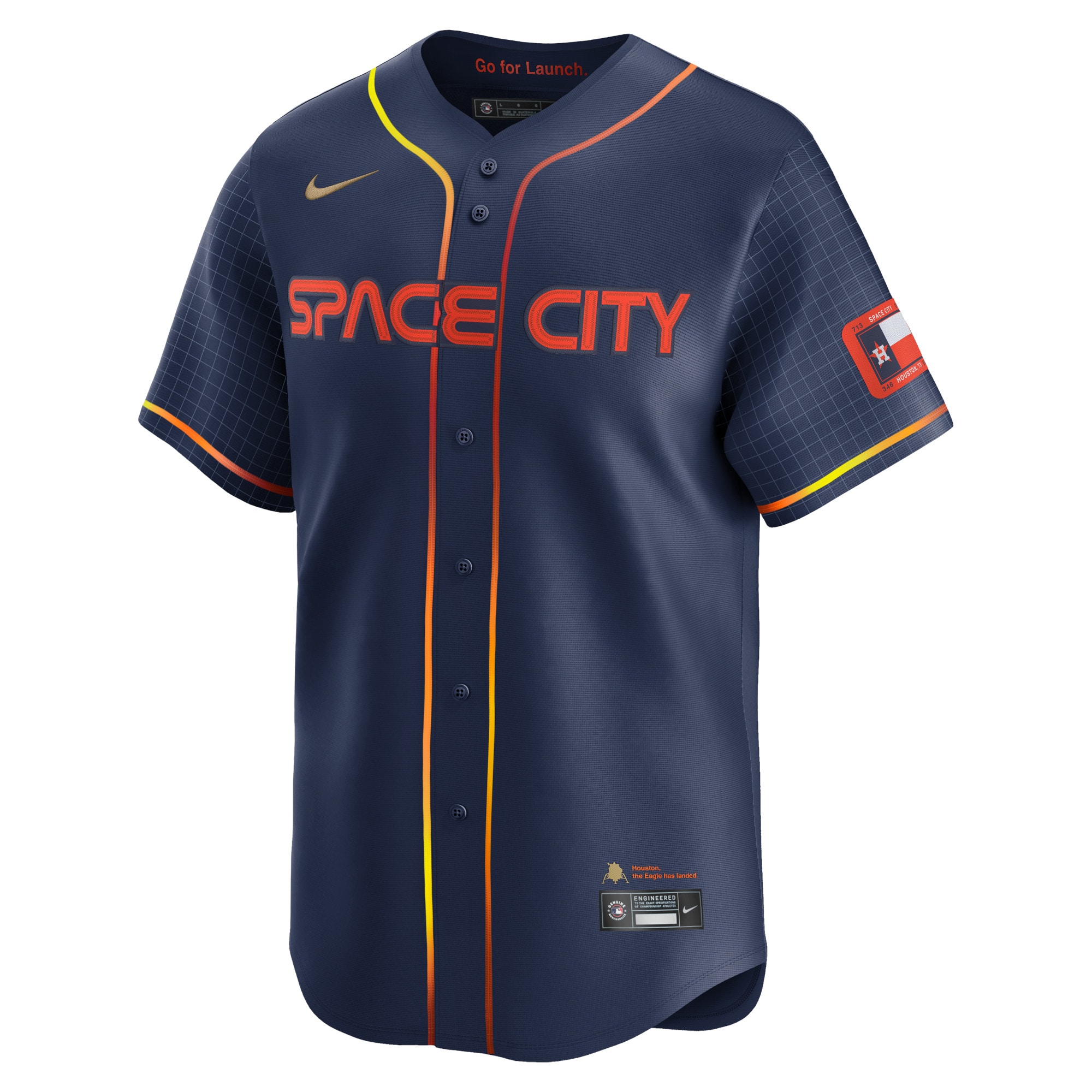 Alternative view of Alex Bregman Houston Astros City Connect Limited Player Baseball Jersey - Navy