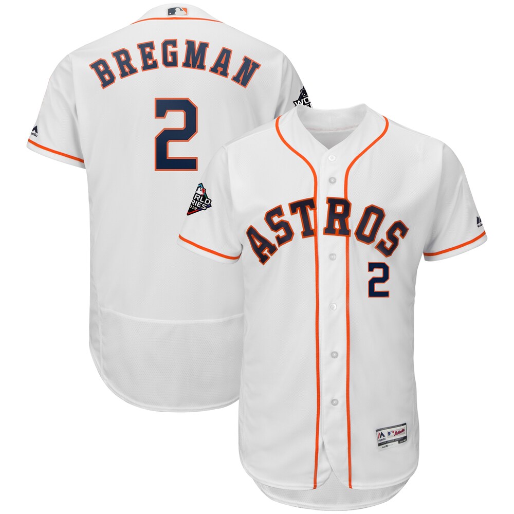 Alex Bregman Houston Astros Majestic 2019 World Series Bound Flex Base Player Baseball Jersey - White