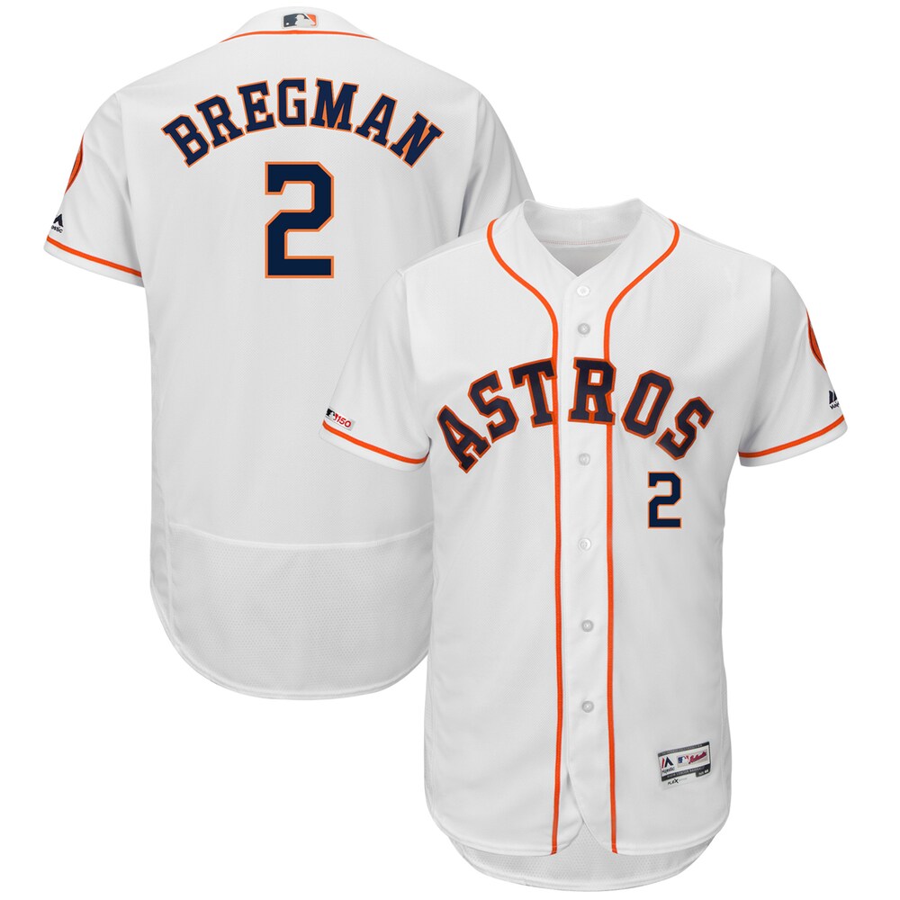 Alex Bregman Houston Astros Majestic Home Flex Base Collection Player Baseball Jersey - White