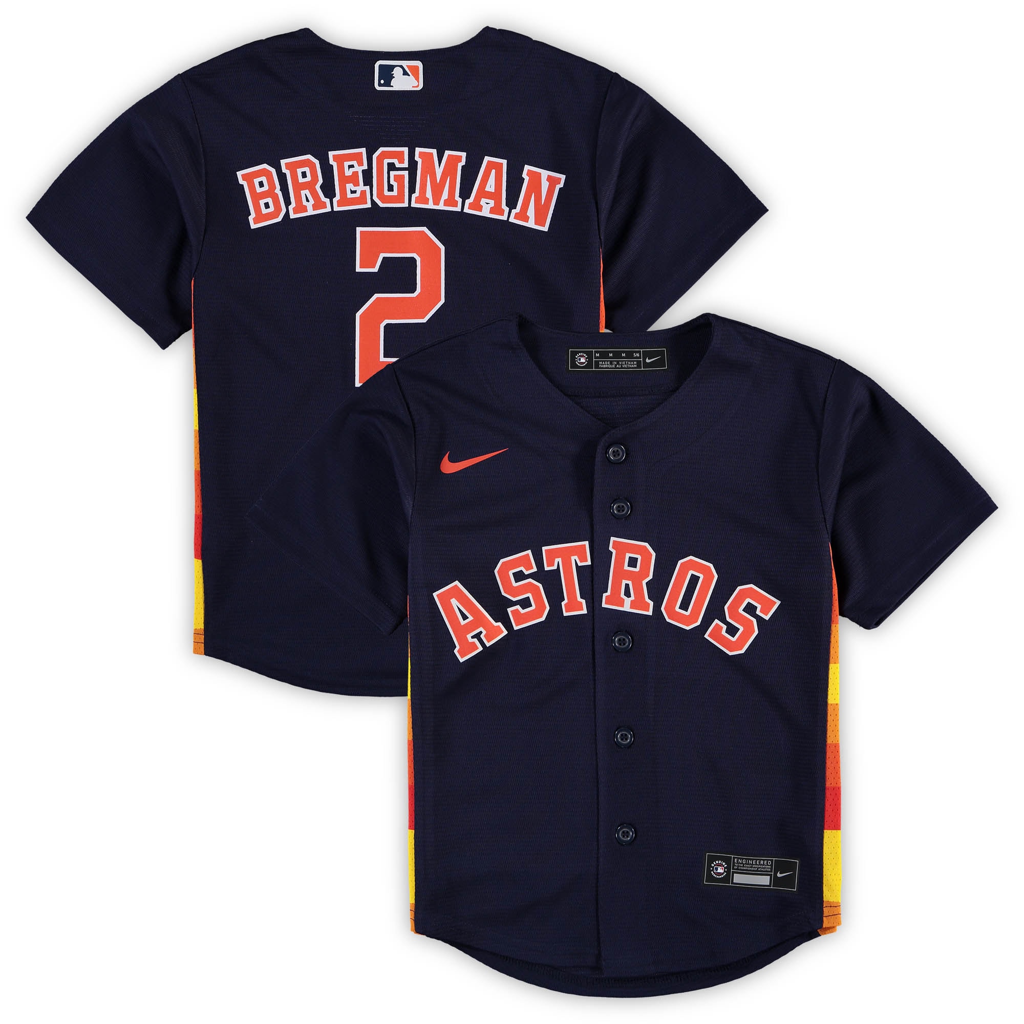 Alex Bregman Houston Astros Preschool Alternate Replica Player Baseball Jersey - Navy