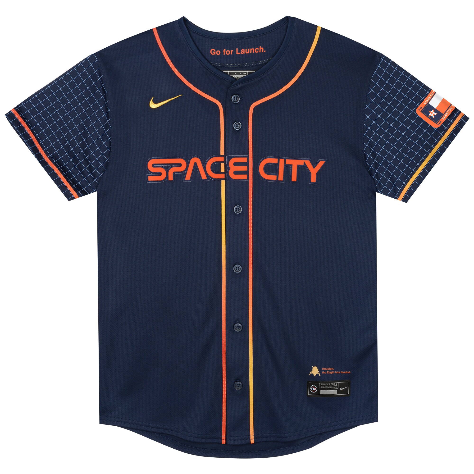 Alternative view of Alex Bregman Houston Astros Preschool City Connect Limited Player Baseball Jersey - Navy