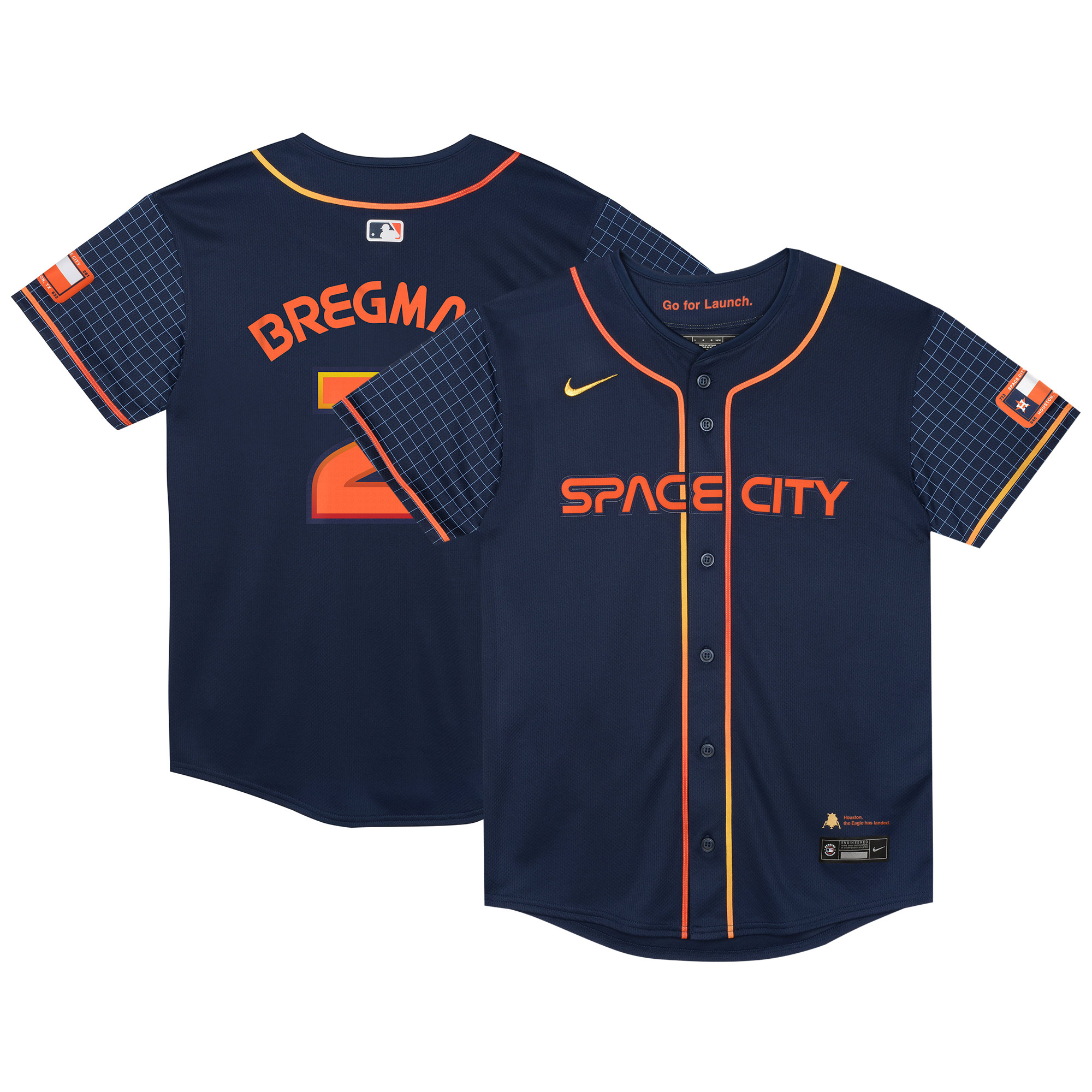 Alex Bregman Houston Astros Preschool City Connect Limited Player Baseball Jersey - Navy