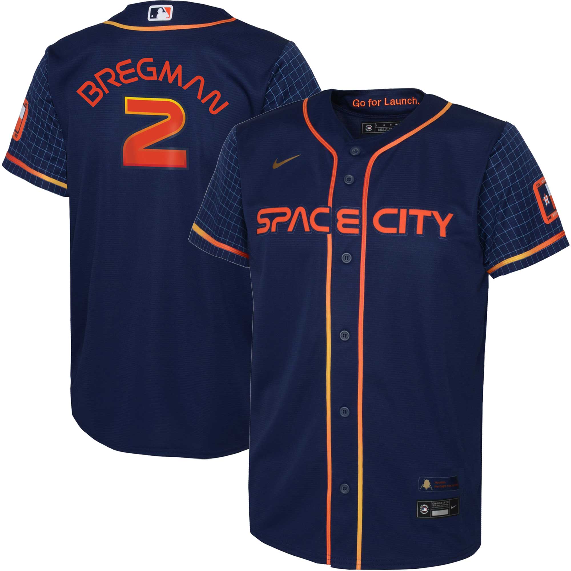 Alex Bregman Houston Astros Toddler City Connect Replica Player Baseball Jersey - Navy