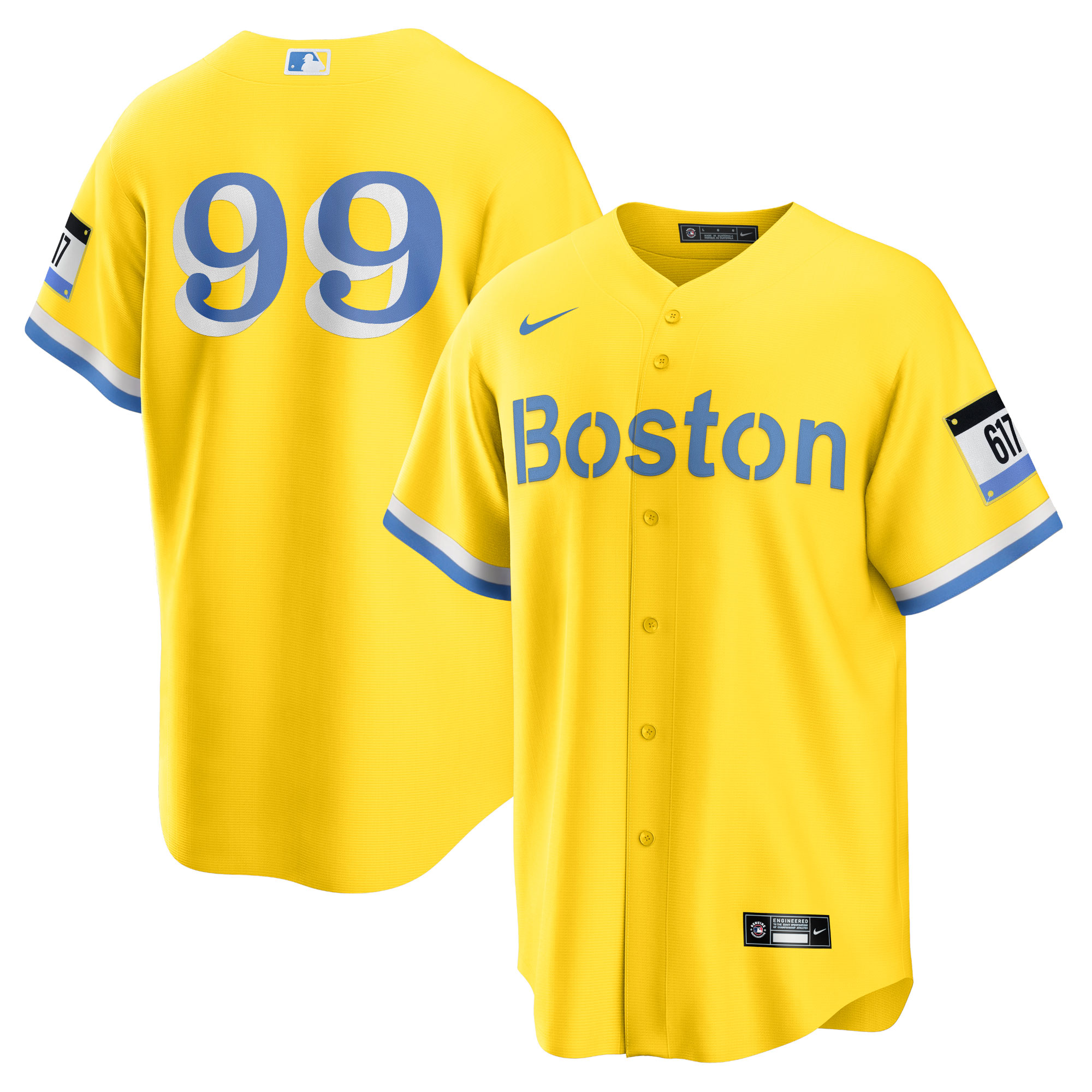 Alex Verdugo Boston Red Sox City Connect Replica Player Jersey - Gold