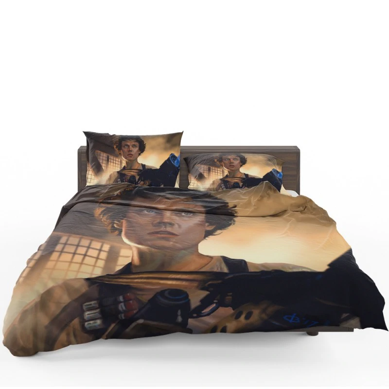 Aliens Movie Cas Ellen Ripley Sigourney Weaver Bedding Set - Custom Bedding Set