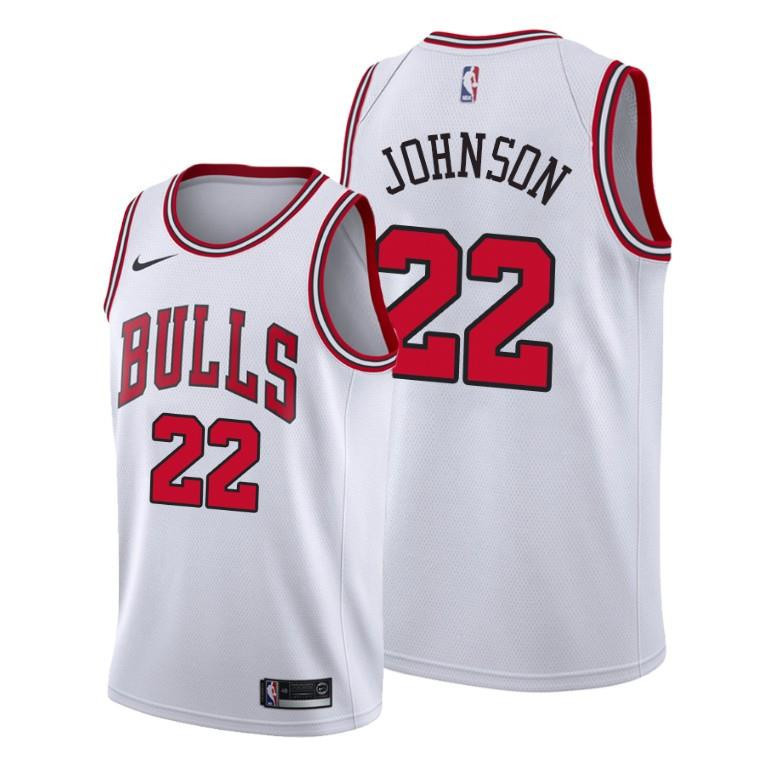 Alize Johnson Chicago Bulls White Association Edition Basketball Jersey 24 - Men Basketball Jersey - JS302 