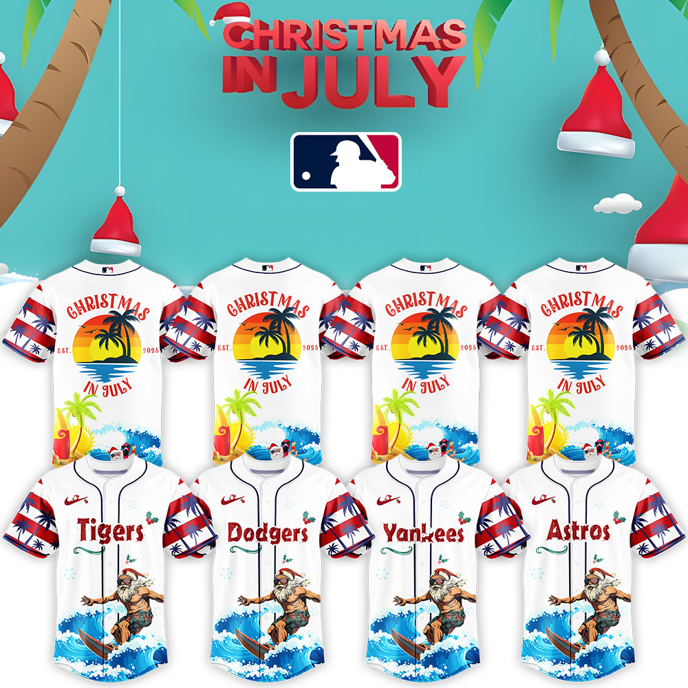 All Team Mlb X Christmas July Santa 2025 Baseball Jersey
