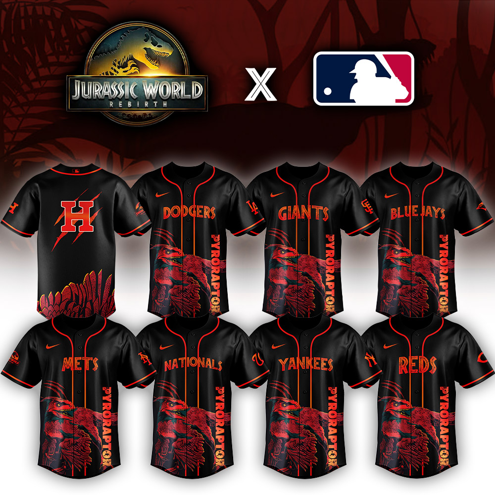 All Team Mlb X Jurassic World Baseball Jersey