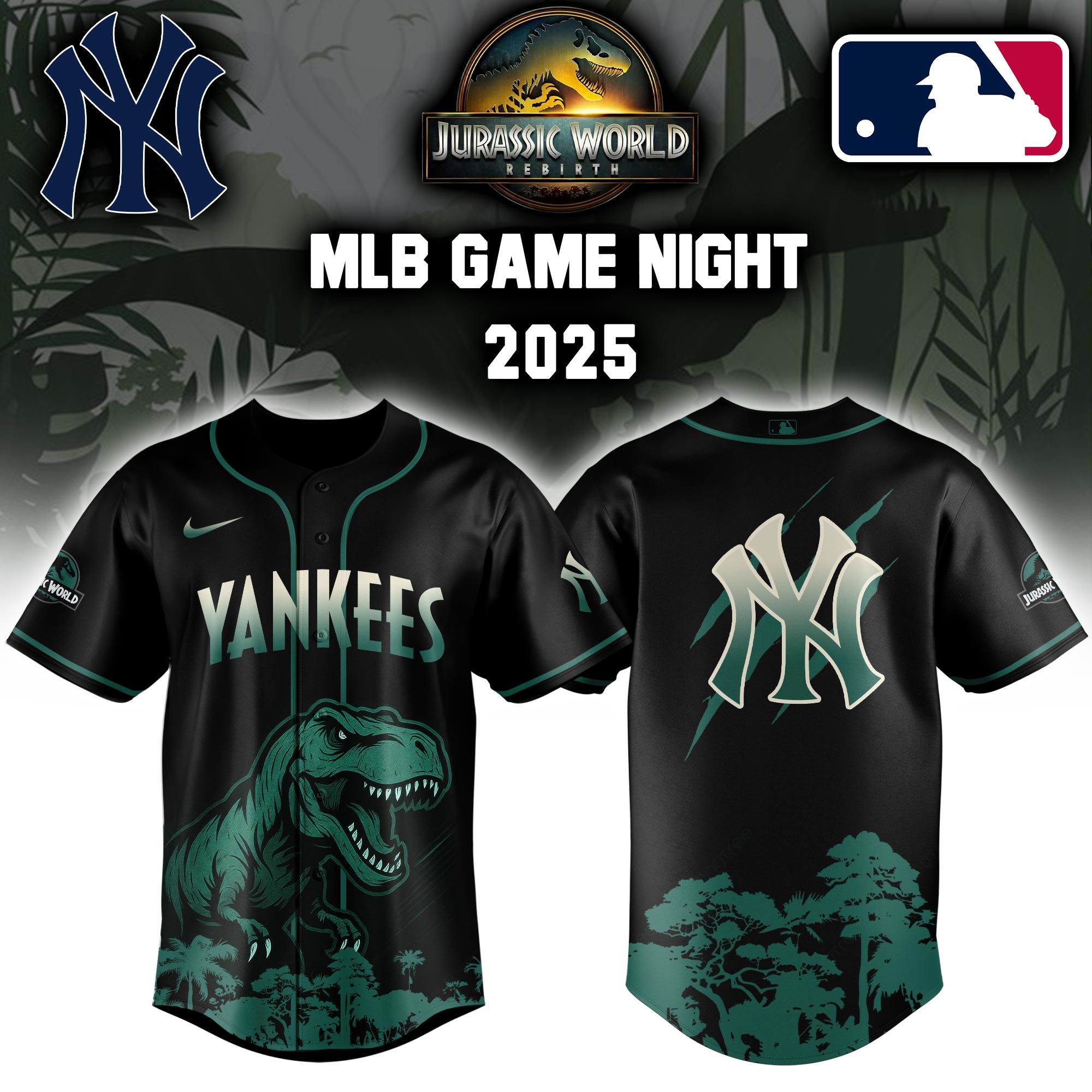 Alternative view of All Team Mlb X Jurassic World Exclusive Design Jersey