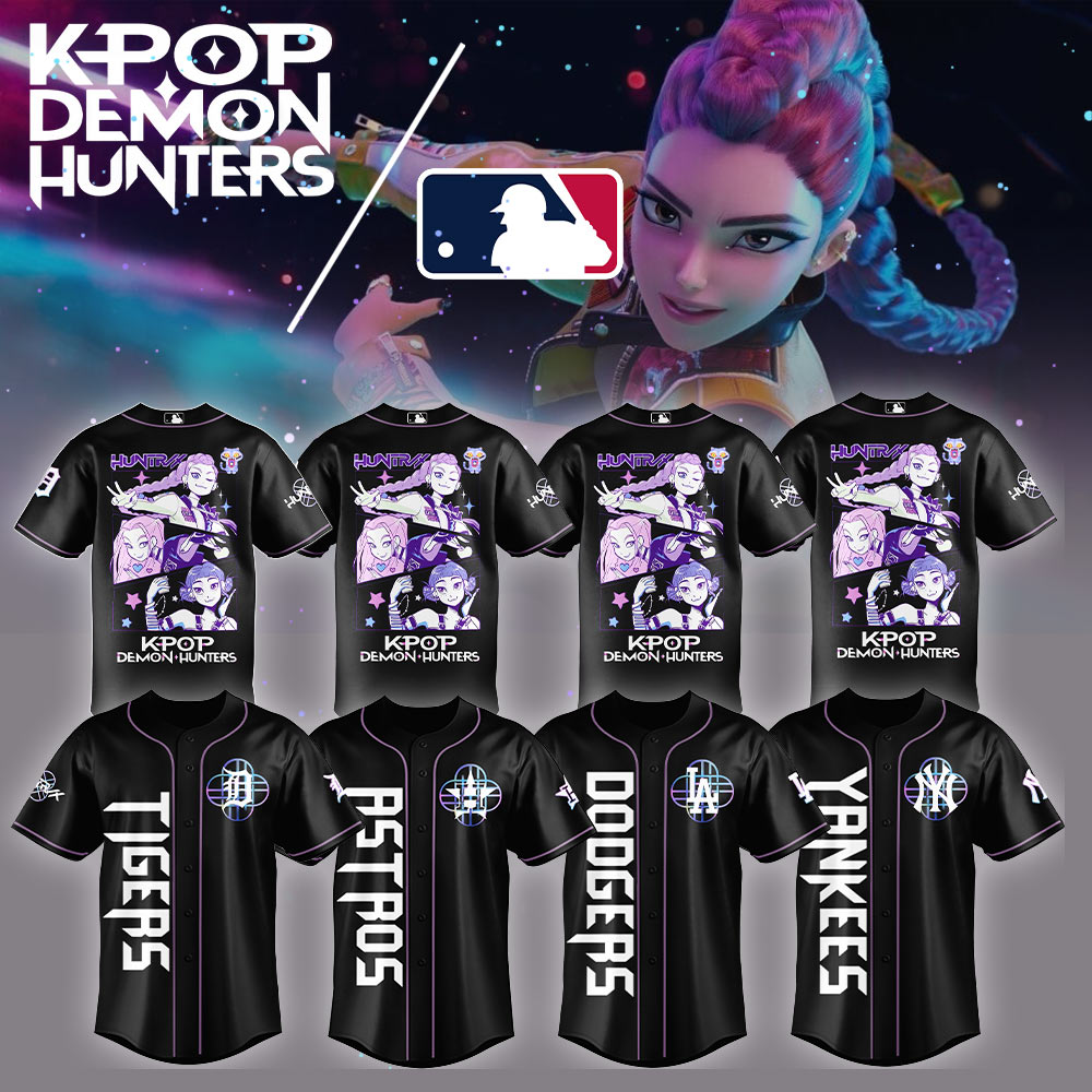 All Team Mlb X Kpop Demon Hunters Baseball Jersey