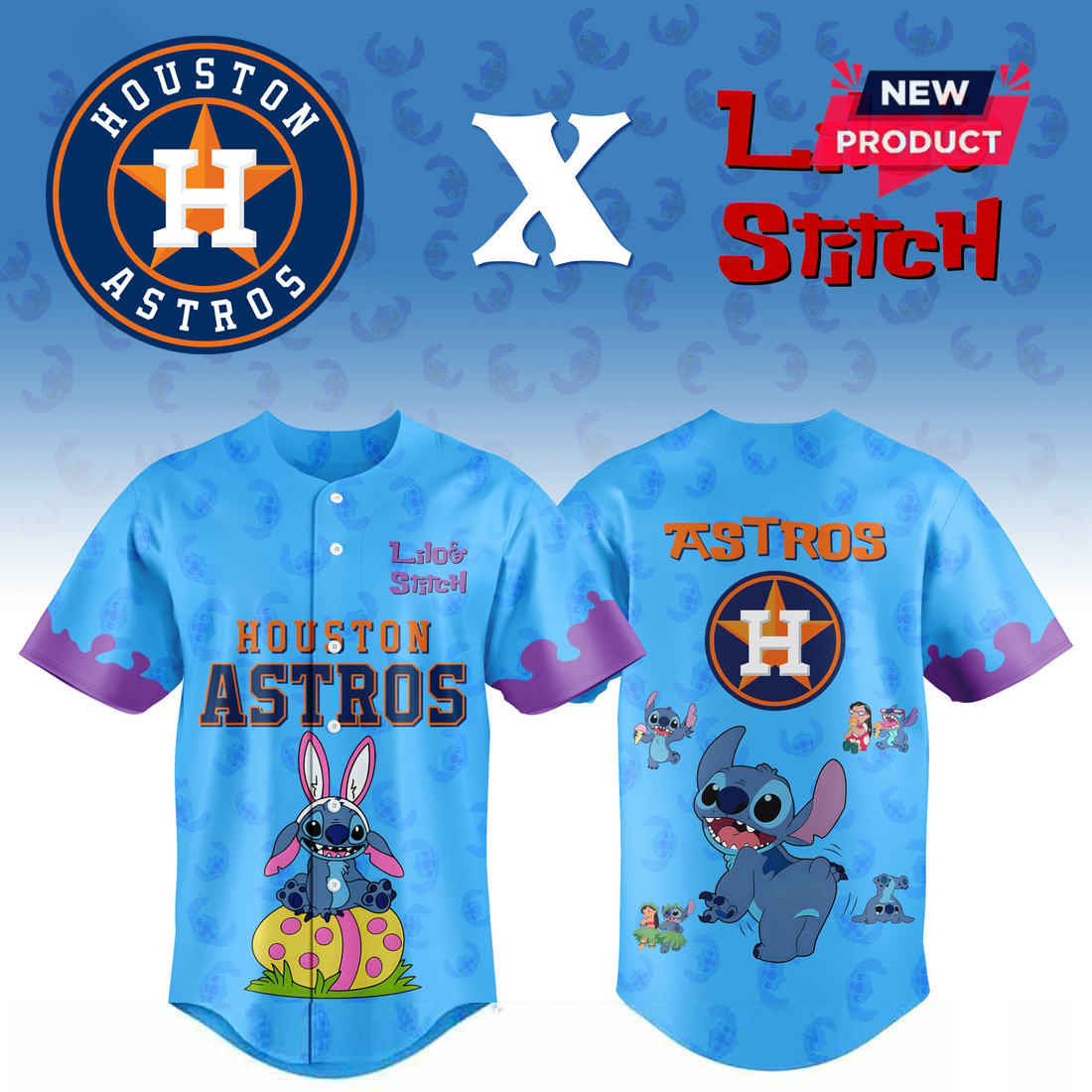 All Team Mlb X Lilo And Stitch Baseball Jersey