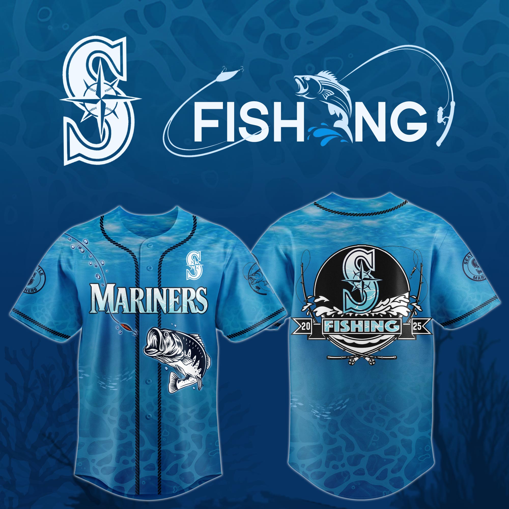 Alternative view of All Team Mlb X Tag Fishing 2025 Baseball Jersey