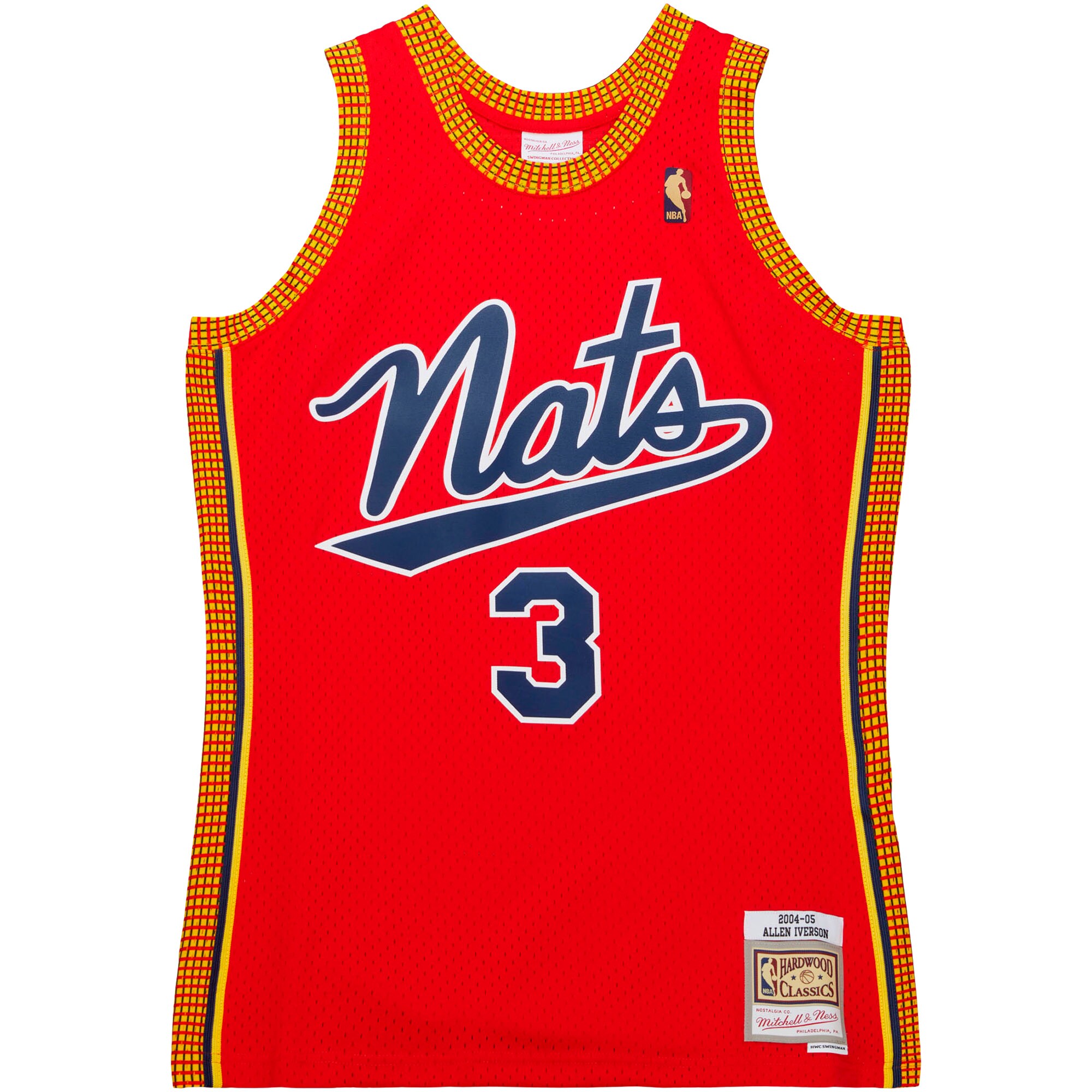 Alternative view of Allen Iverson Philadelphia 76ers Mitchell & Ness  2004/05 Hardwood Classics Swingman Basketball Jersey - Red