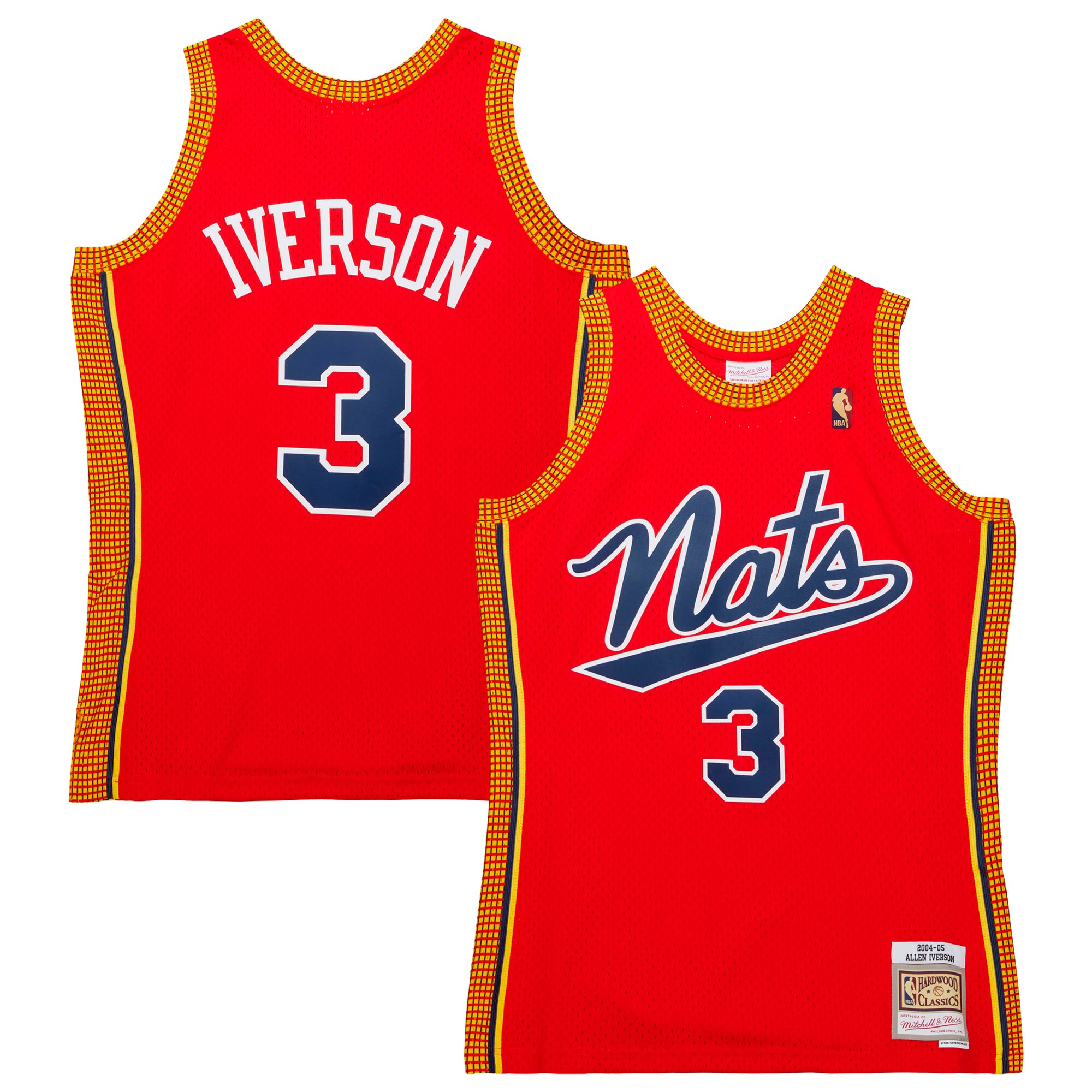 Allen Iverson Philadelphia 76ers Mitchell & Ness 2004/05 Hardwood Classics Swingman Basketball Jersey - Red