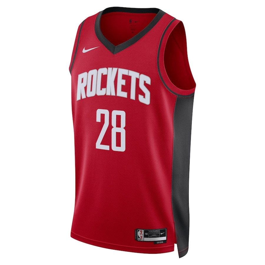 Alternative view of Alperen Sengun 28 Houston Rockets Unisex Swingman Basketball Jersey - Icon Edition - Red - JS144 