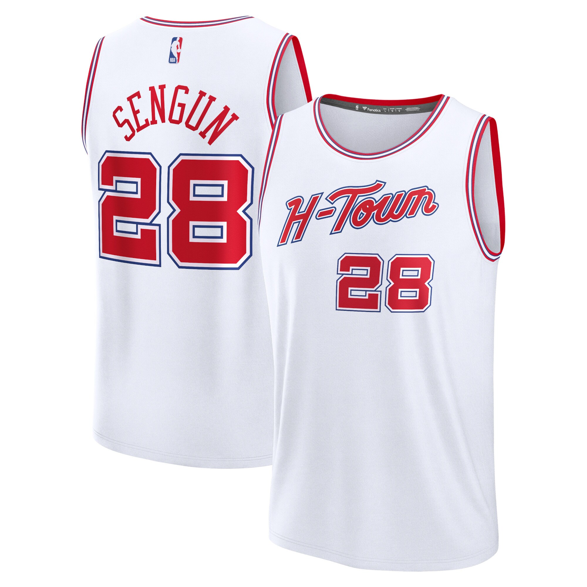 Alperen Sengun Houston Rockets Fanatics Fast Break Basketball Jersey - White - City Edition
