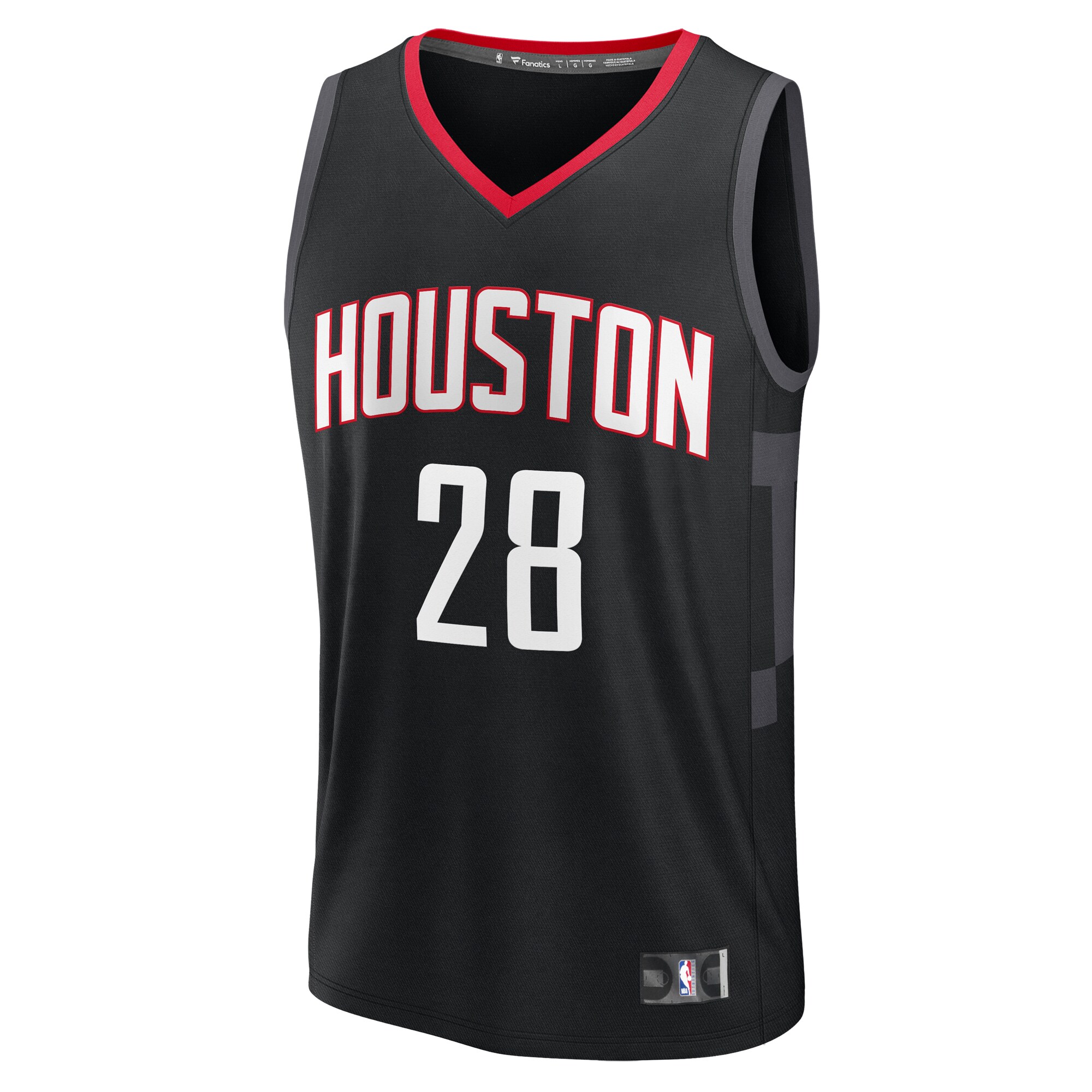 Alternative view of Alperen Sengun Houston Rockets Fanatics Youth Fast Break Replica Player Jersey - Statement Edition - Black