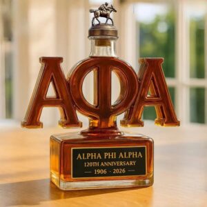 Alternative view of Alpha Phi Alpha Fraternity, Inc. 120th Anniversary Whiskey Bottle