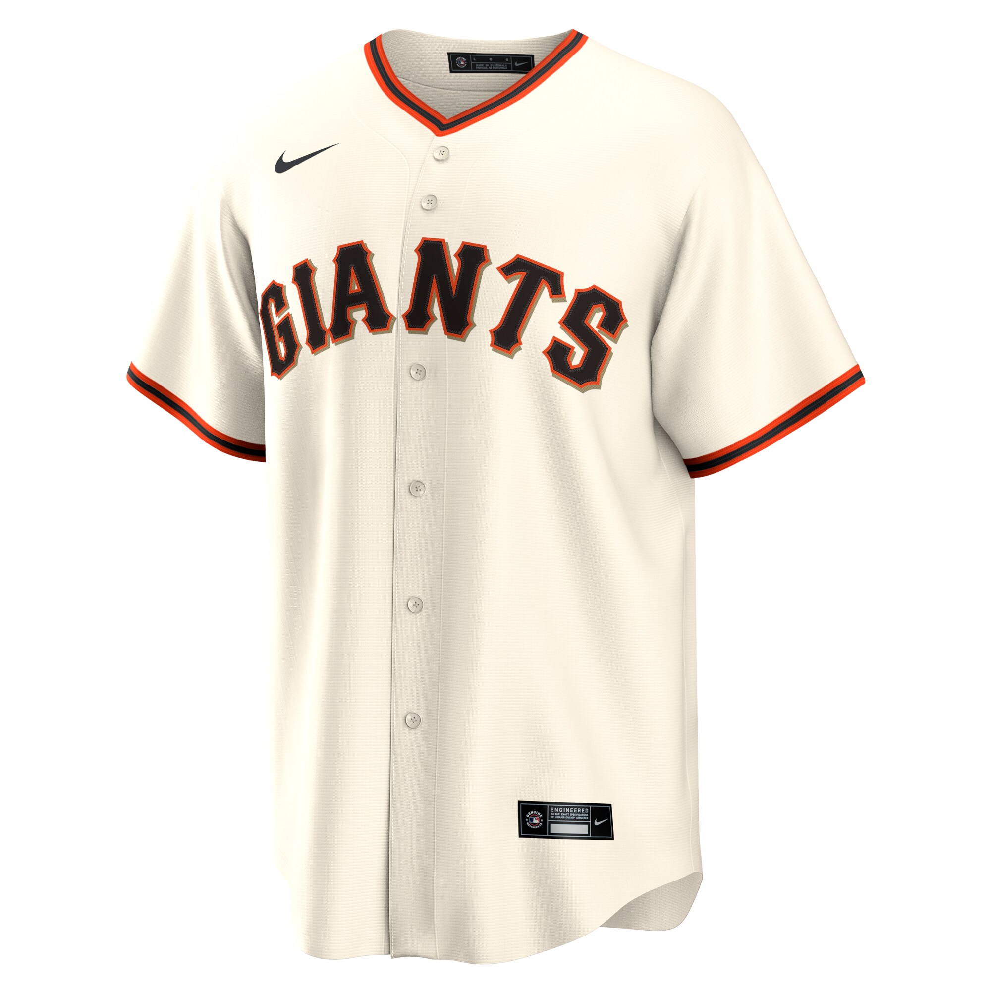 Alternative view of Alyssa Nakken San Francisco Giants Home Replica Player Baseball Jersey – Cream